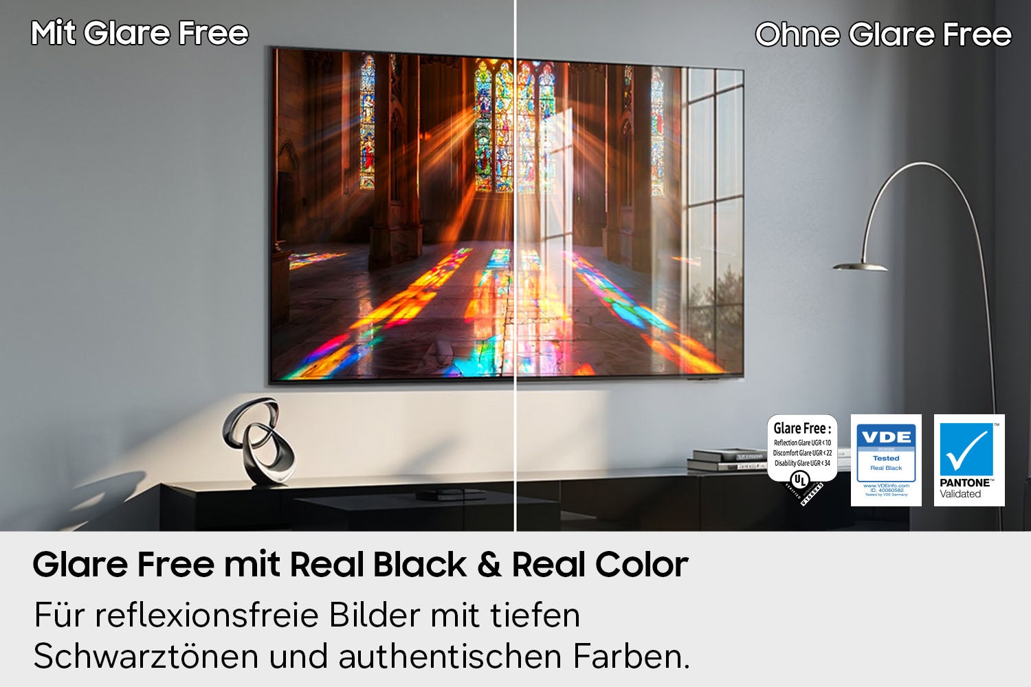 Samsung OLED-Fernseher »GQ55S95HFT« 138 cm/55 ″ Smart-TV Antireflexion mit Glare Free, HDR pro, Ultimate Gaming Pack mit 165Hz