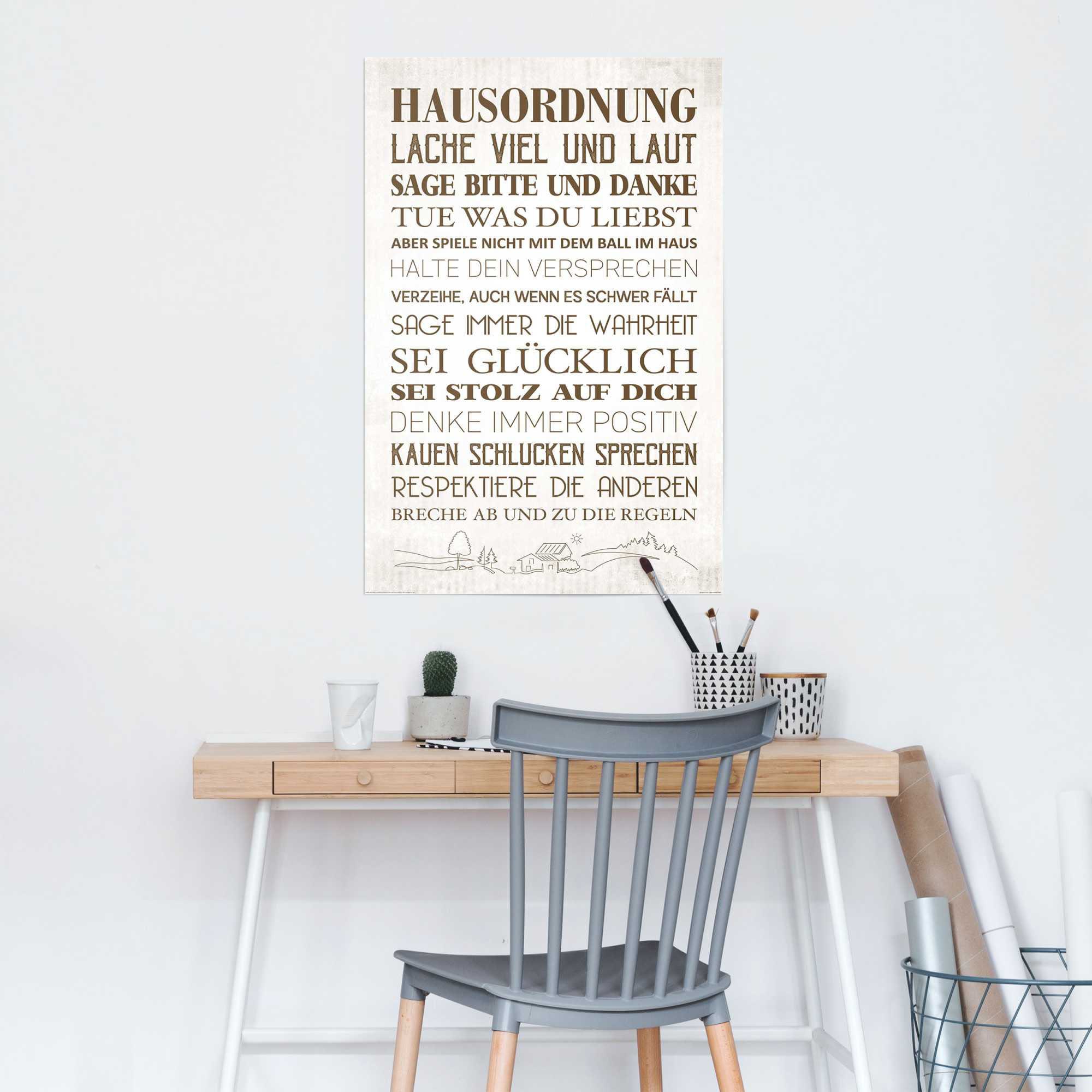 Reinders! Poster »Hausordnung«