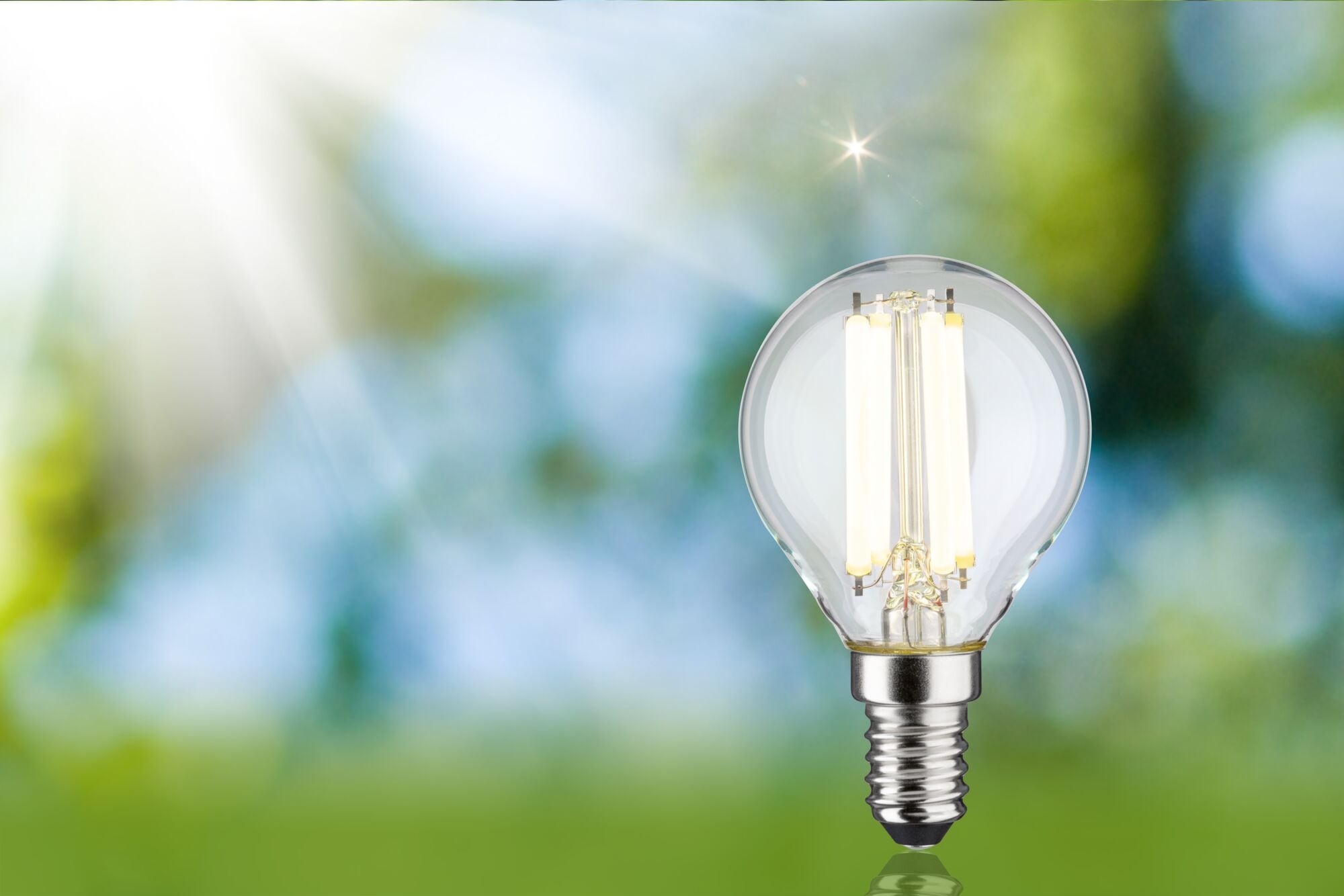 Paulmann LED-Leuchtmittel »Eco-Line Tropfen 840lm 4W 4000K klar 230V« E14 1 Stk. Neutralweiß