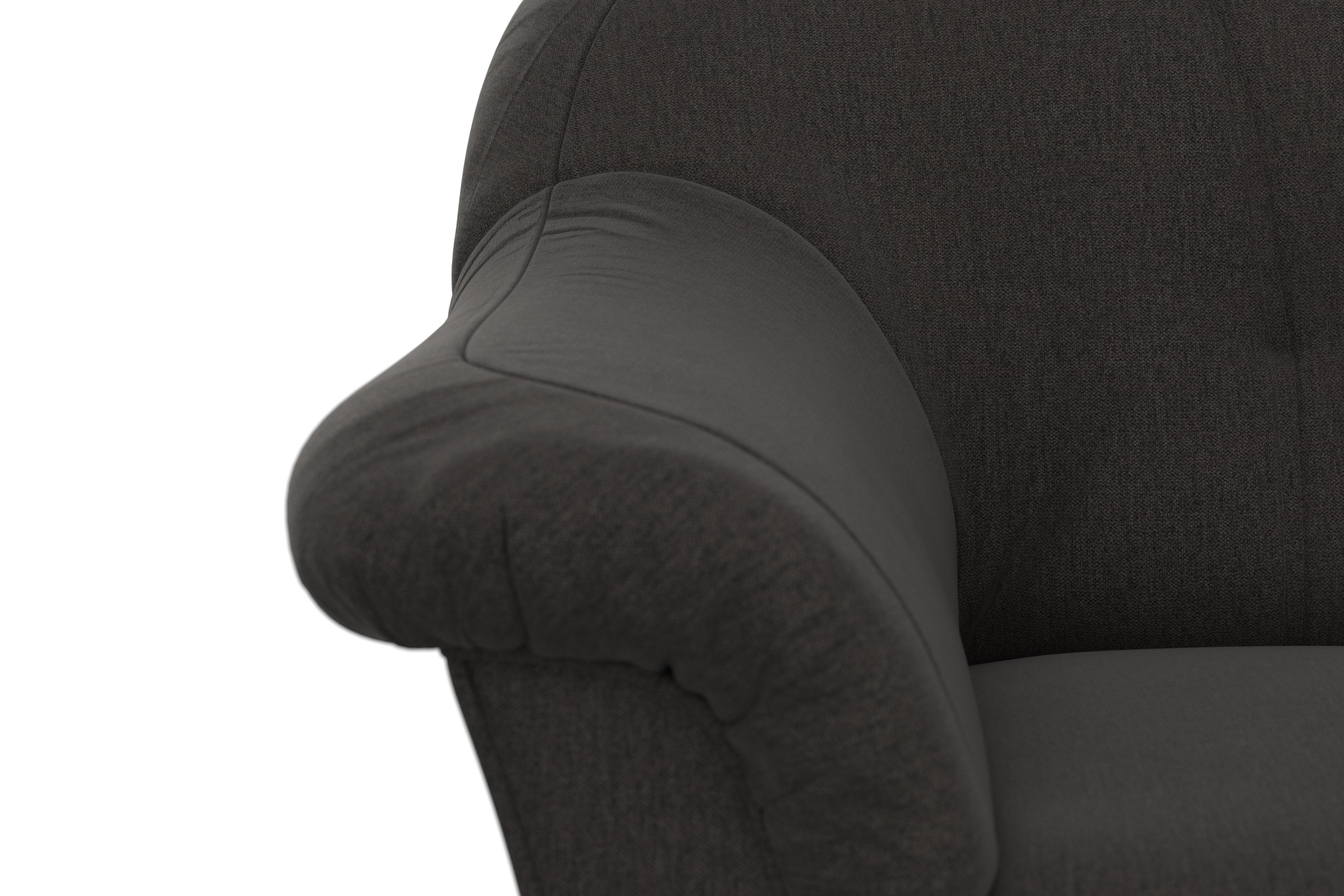DOMO collection Ecksofa »Pegnitz, elegante Rückensteppung, kompakte Stellmaße 238/141cm, L-Form«, wahlweise mit Bettfunktion