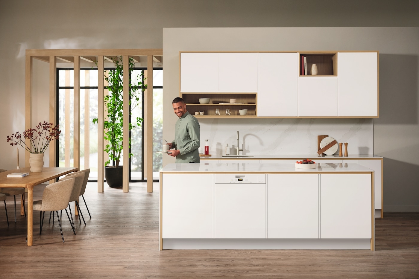 Miele teilintegrierbarer Geschirrspüler »G 5611 SCi Active Brillantweiß«, 14 Maßgedecke