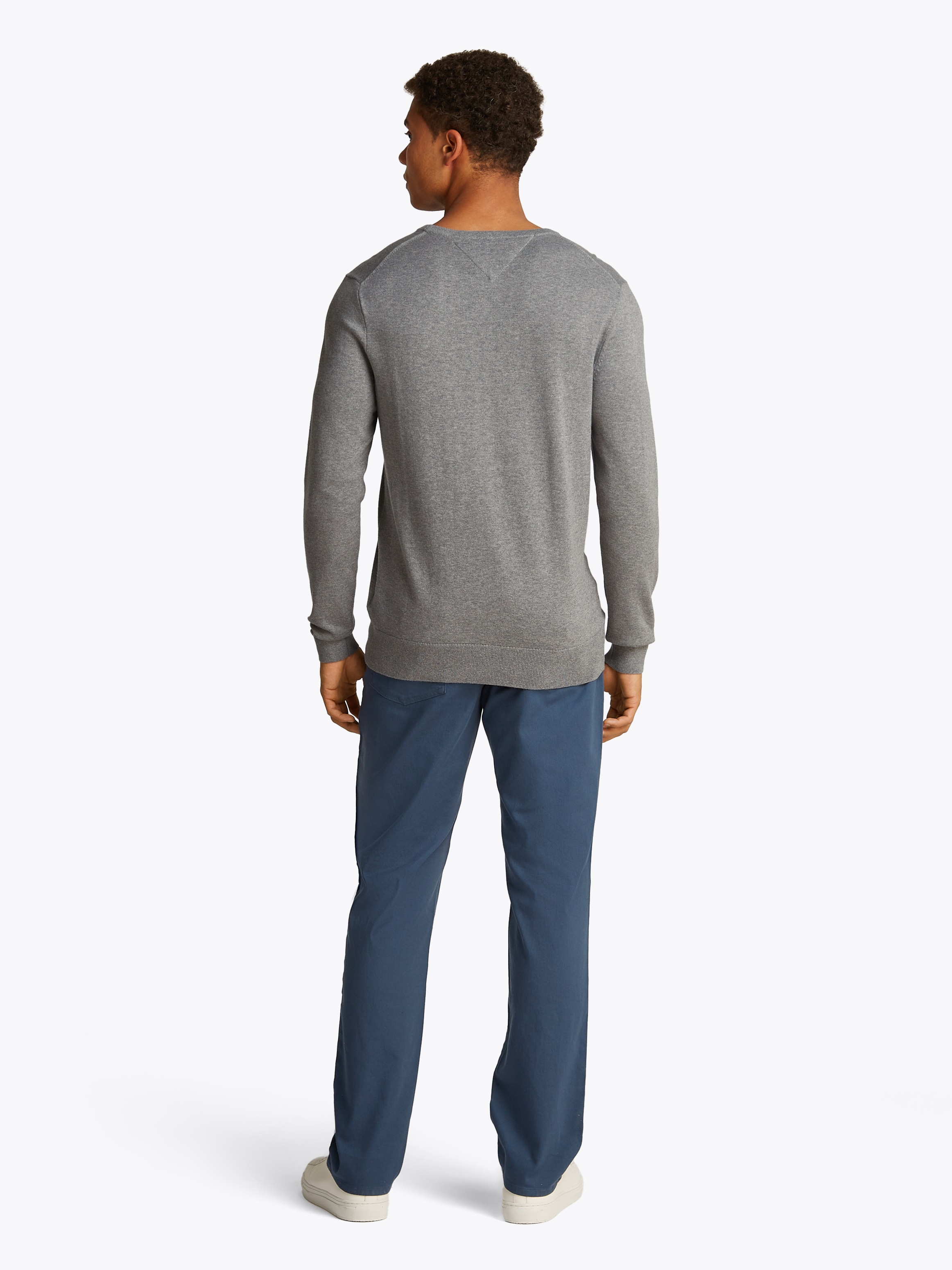 Tommy Hilfiger Rundhalspullover »ESSENTIAL COTTON CREW NECK«, 100% Baumwolle Crewneck Regular Fit Premium Mode