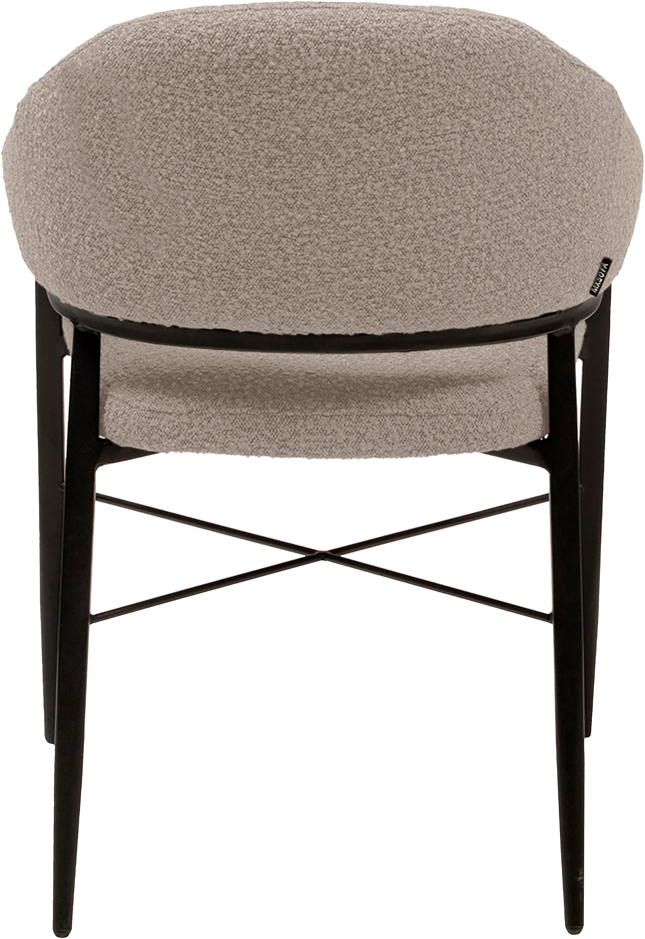 OMG Design Armlehnstuhl »Roma« (Set) 1 Stk.bequemer Esszimmerstuhl, Polsterstuhl mit Bouclé Bezug