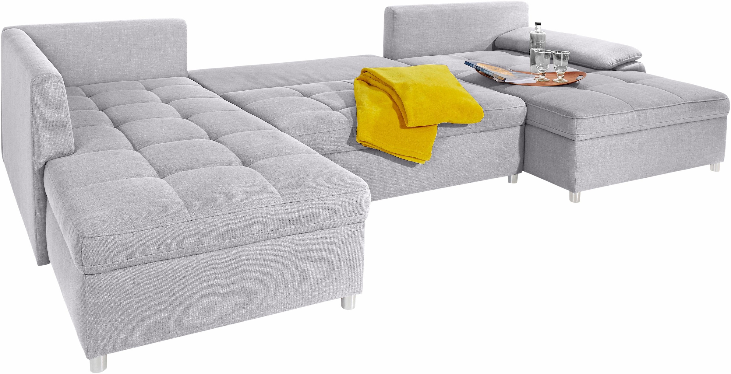 sit&more Wohnlandschaft »Labene U-Form«, wahlweise mit Bettfunktion und Bettkasten