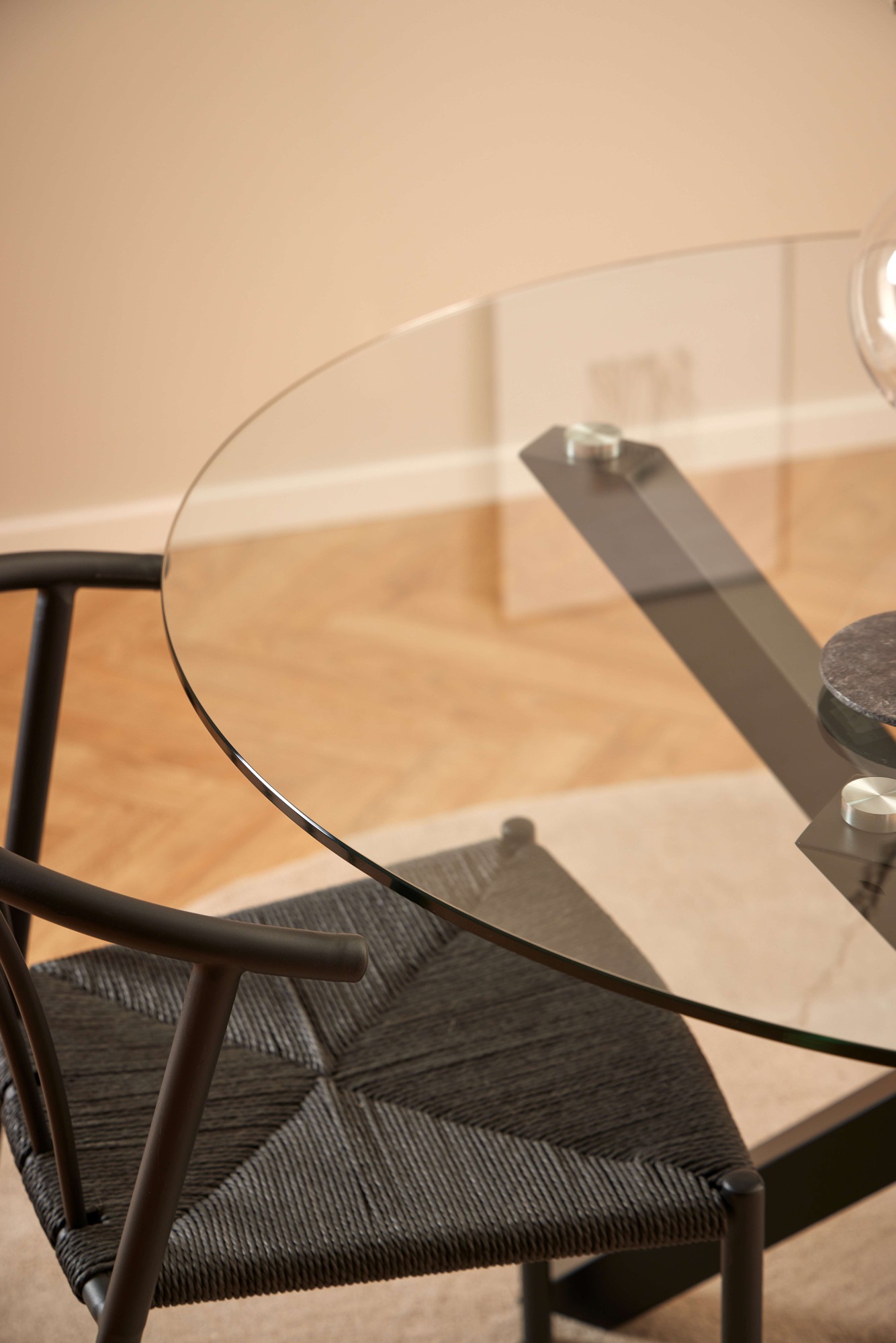 ACTONA GROUP Esstisch »Heaven, runde Tischplatte aus Keramik o. Glas & belastbar bis 100 kg« Esstisch, OTTOs Choice,  Robustes Gestell aus Stahl, Skaninavisches Design, Ø119 cm