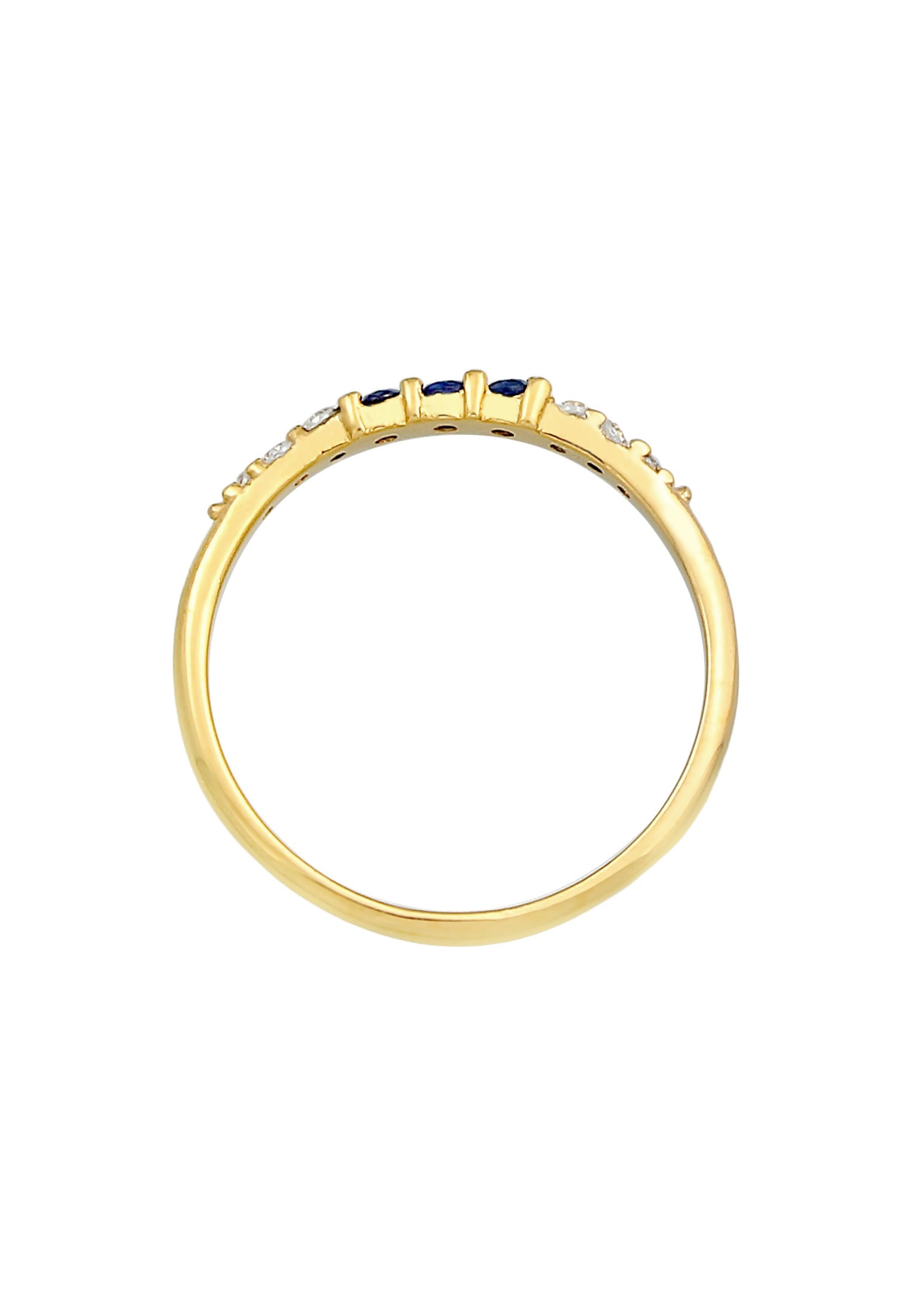 Elli Silberring »Ring Zirkonia Saphir synthetisch Verlobung 925 Silber«