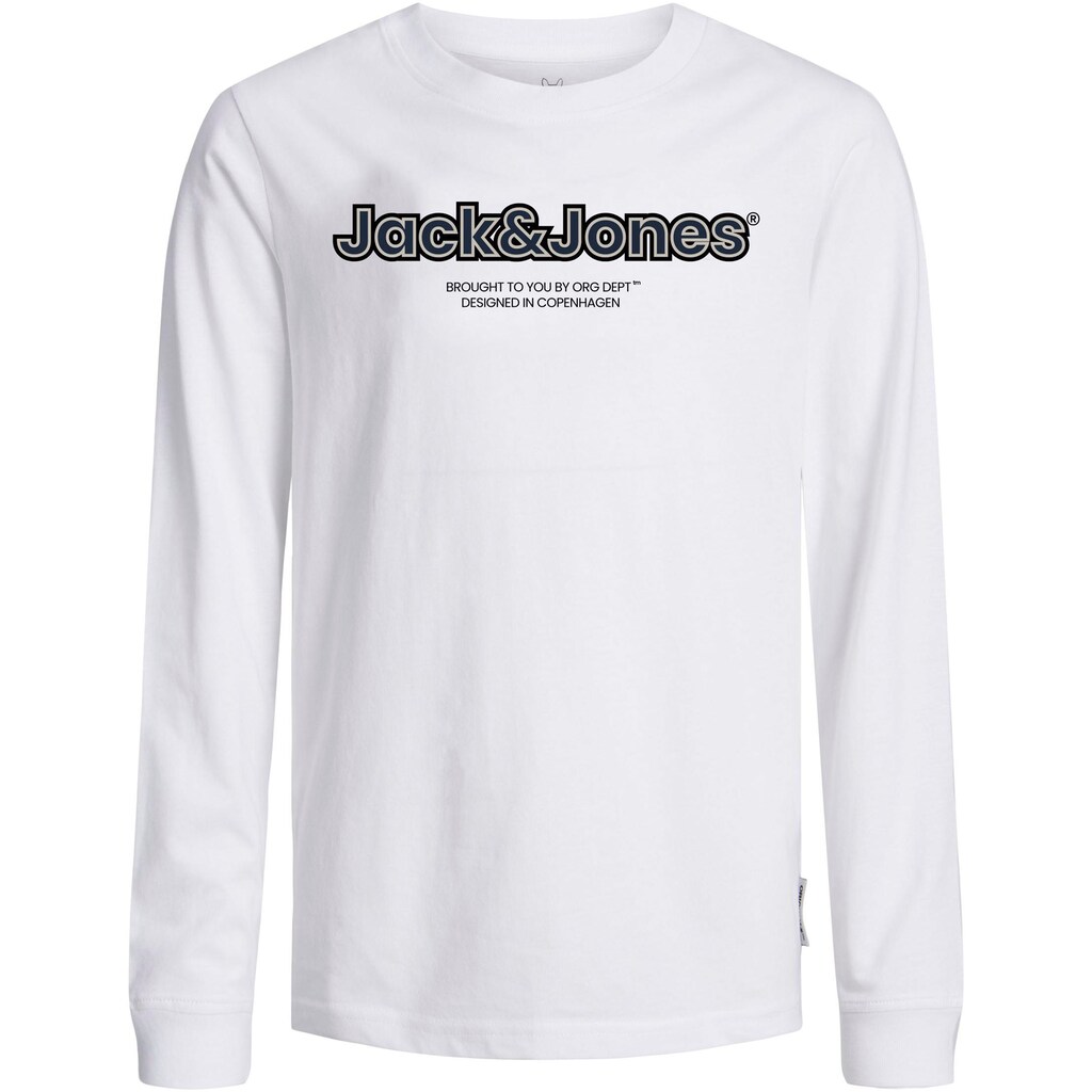 Jack & Jones Junior Langarmshirt »JORLAKEWOOD BRANDING TEE LS BF JNR«
