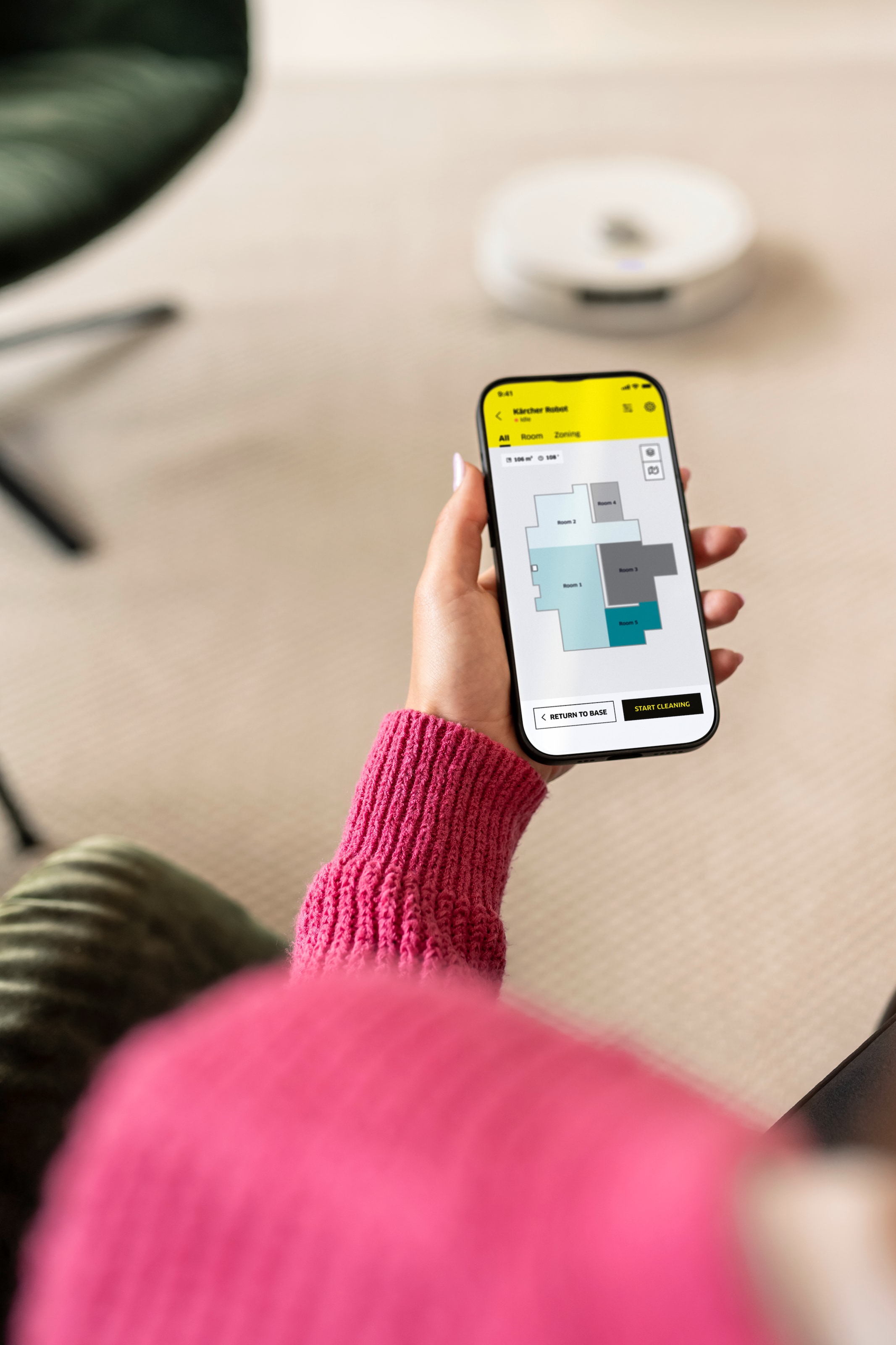 KÄRCHER Akku-Saugwischer »RVM 4 Comfort Extra *EU« Multifunktionsstation hohe Autonomie