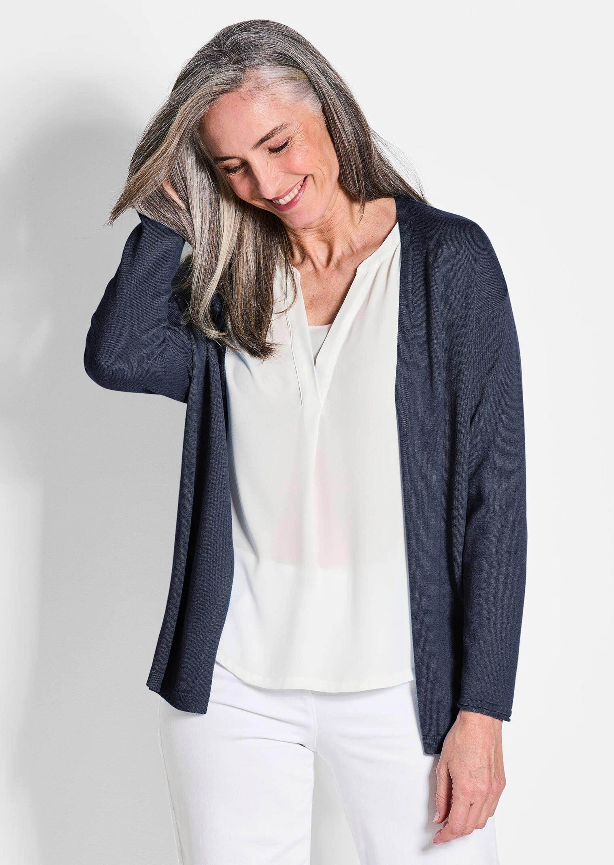 GOLDNER Strickjacke »Offene Strickjacke in Kurzform« keine/nicht relevant