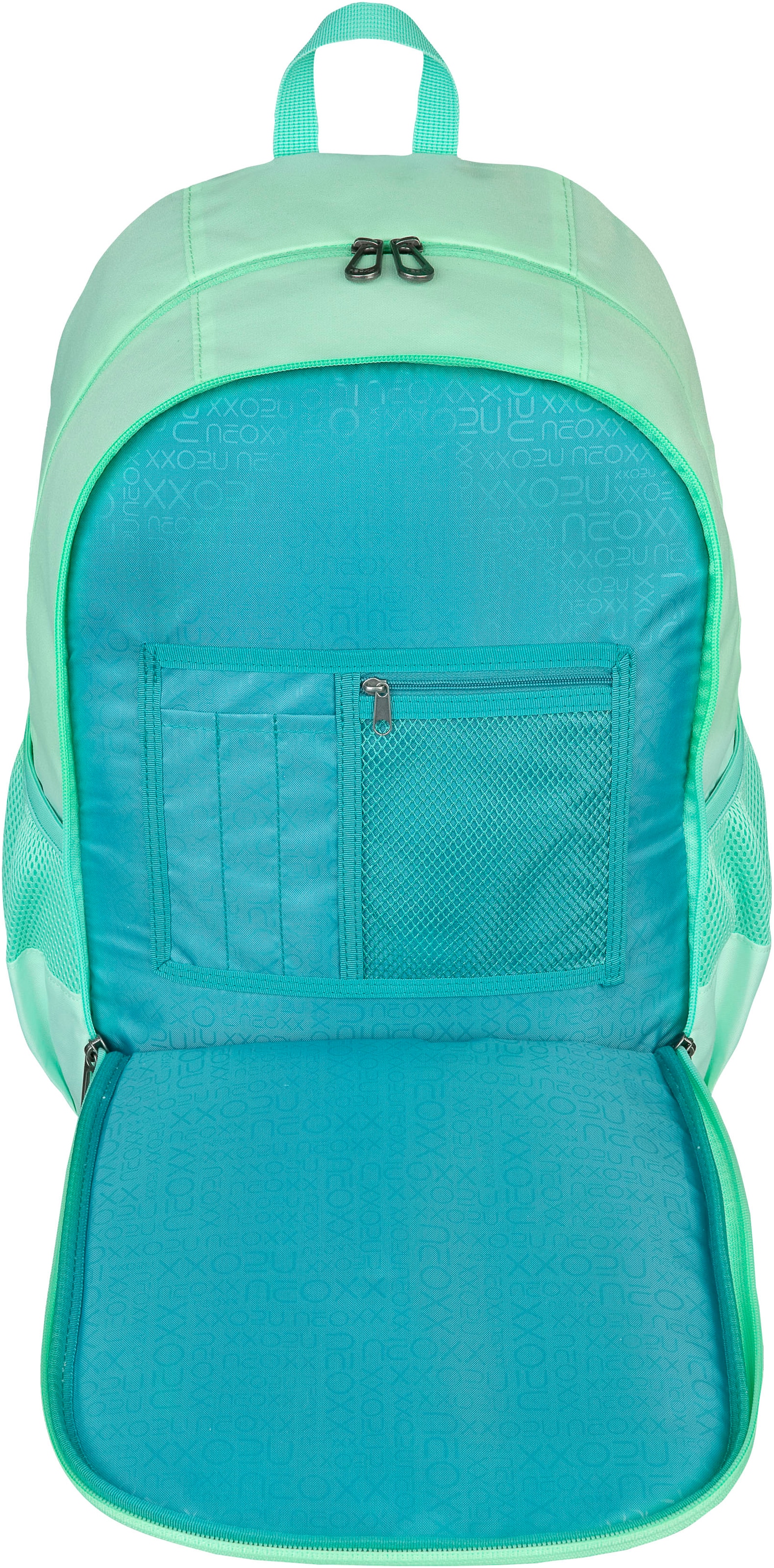 neoxx Schulrucksack »Flow, Mint To Be«, teilweise aus recyceltem Material
