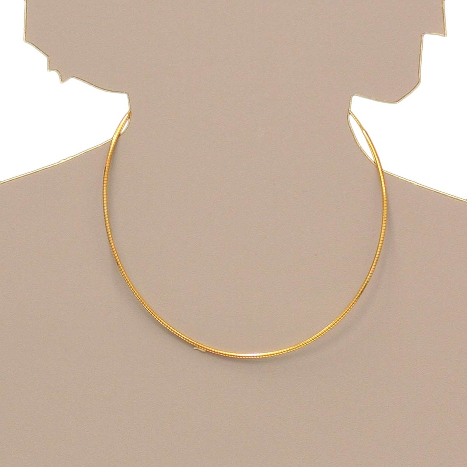 OSTSEE-SCHMUCK Halsreif »- Omega 2,2 mm - Silber 925/000, vergoldet - ,«