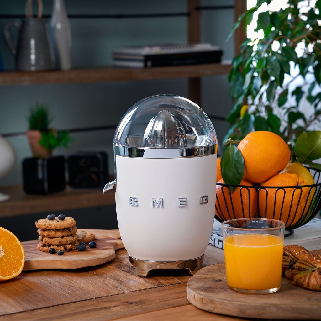 Smeg Zitruspresse »CJF01WHMEU Weiß Matt«, 70 W