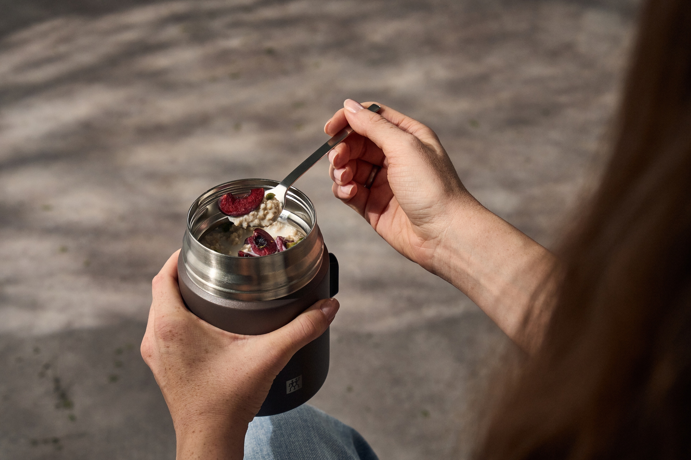 Zwilling Thermobehälter »Thermo Plus« Auslaufsicher, Doppelwandisolierung, mit Löffel, Edelstahl