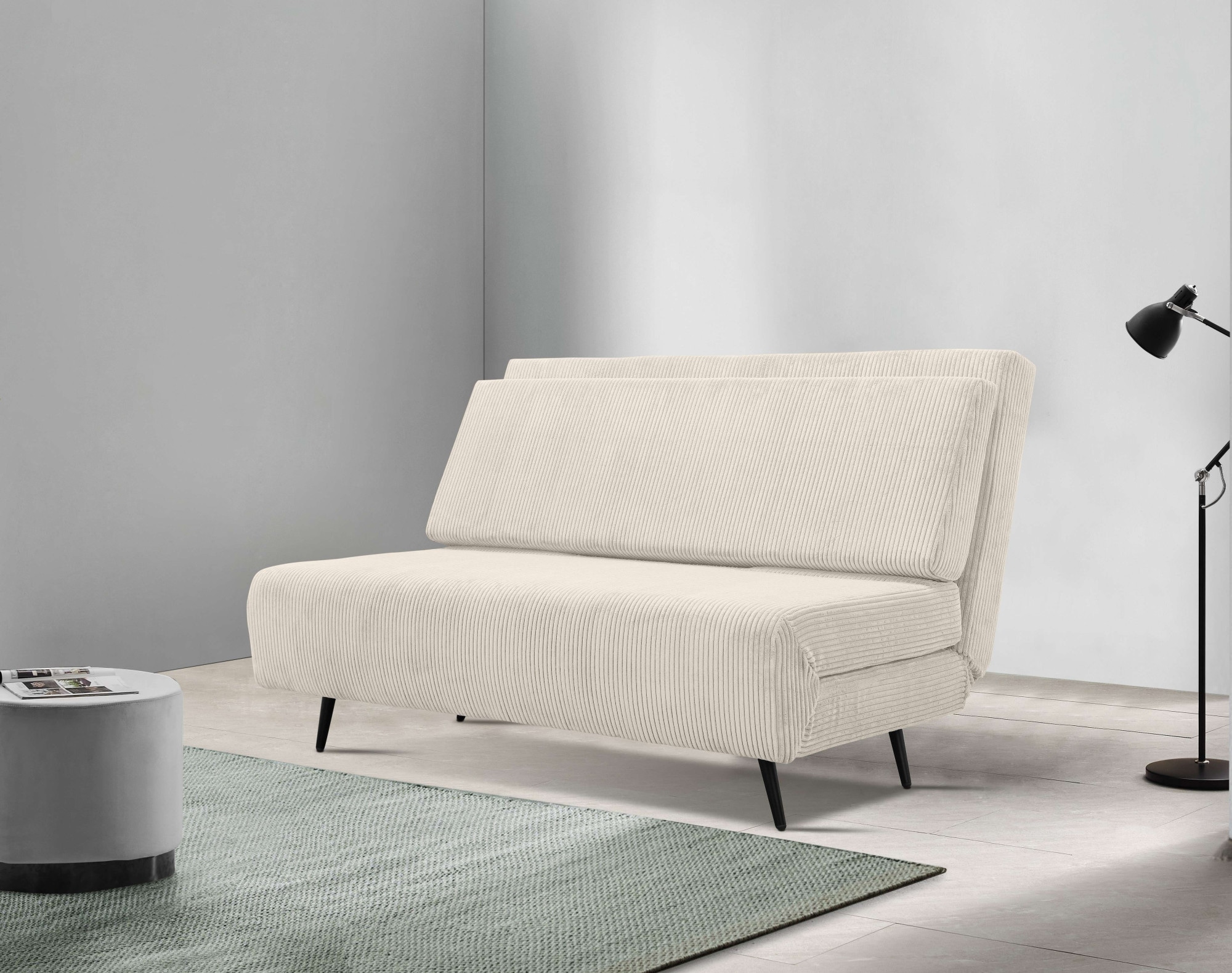 andas Schlafsofa »Linnea in Cord und Feinstruktur,«, Daybed mit aufklappbarer Liegefläche