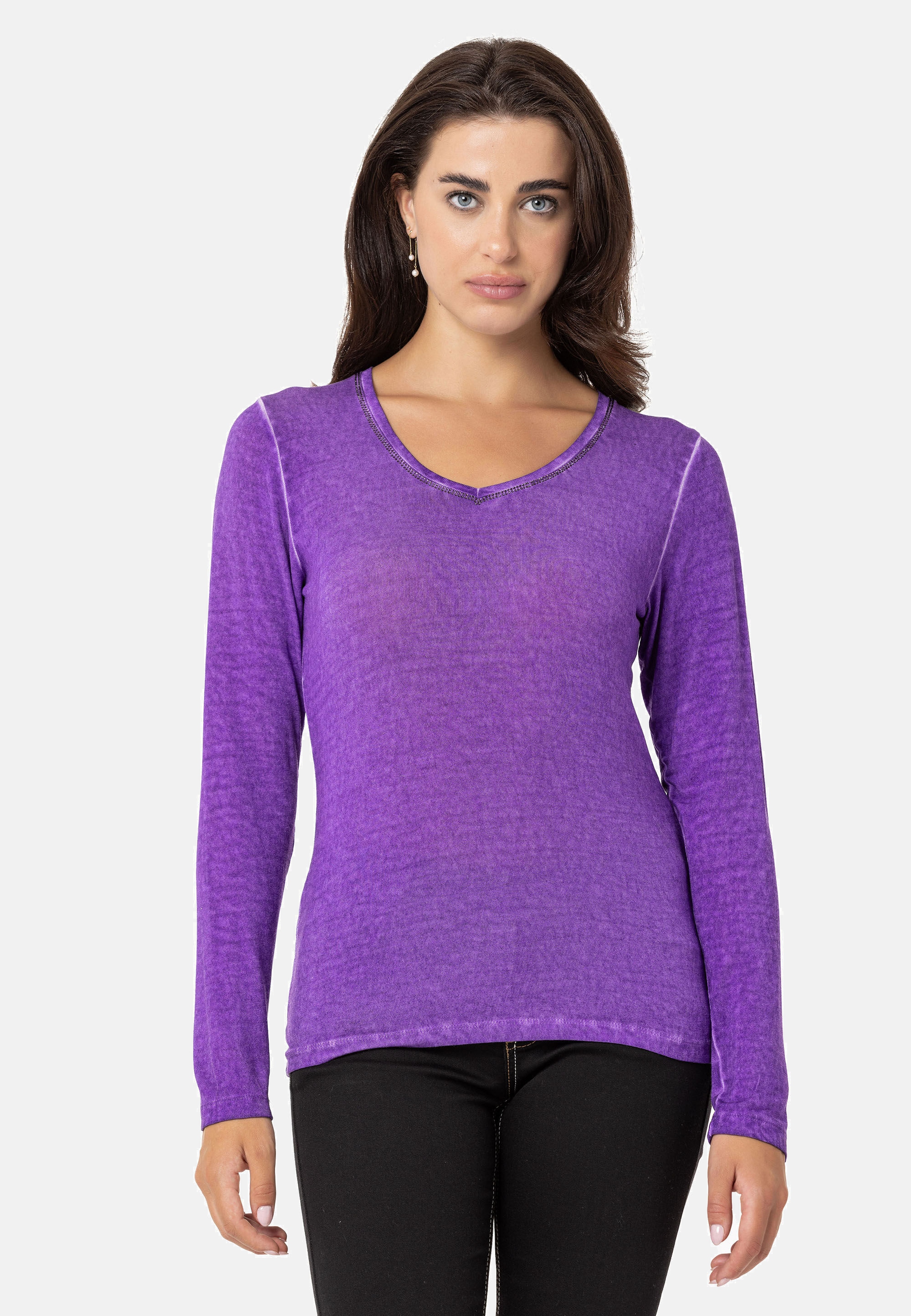 Cipo & Baxx Sweatshirt »Cipo & Baxx Sweatshirt WL355«, mit Rundhalsausschnitt

