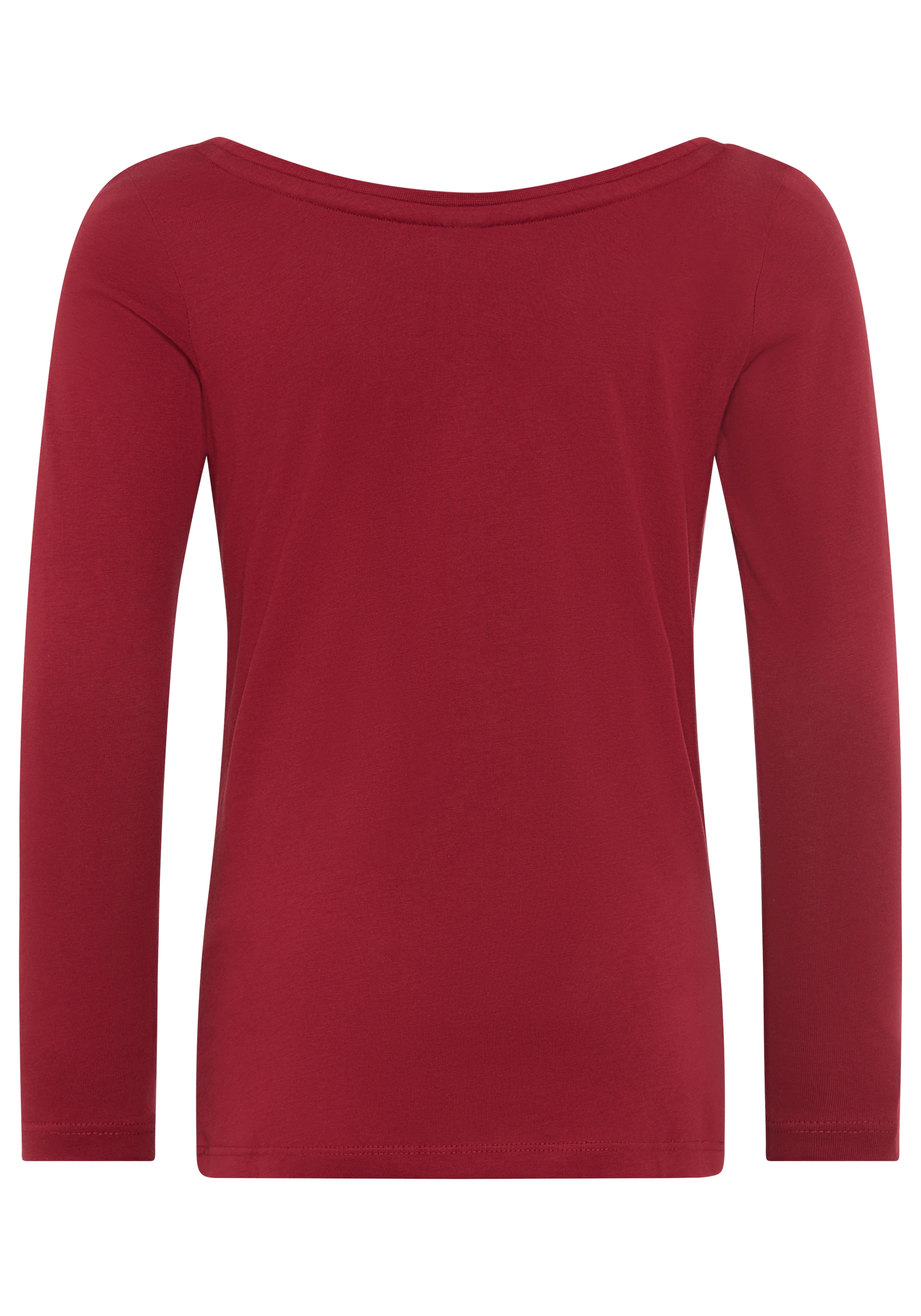 KangaROOS Langarmshirt »Shirt mit BROOKLYN Print« Trendiger Frontprint, U-Boot Ausschnitt