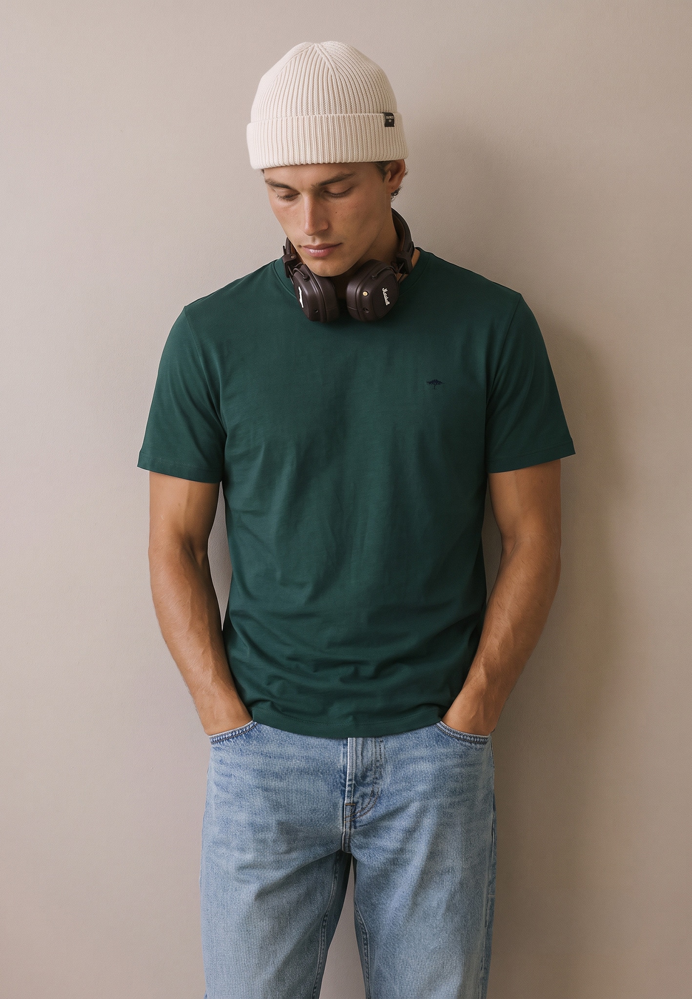 FYNCH-HATTON T-Shirt mit Logo-Stickerei