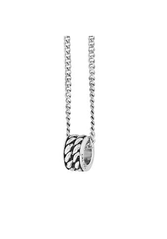 CAÏ Kette mit Anhänger »925/- Sterling Silber rhodiniert Ring«, (Set, 2 tlg.) kaufen