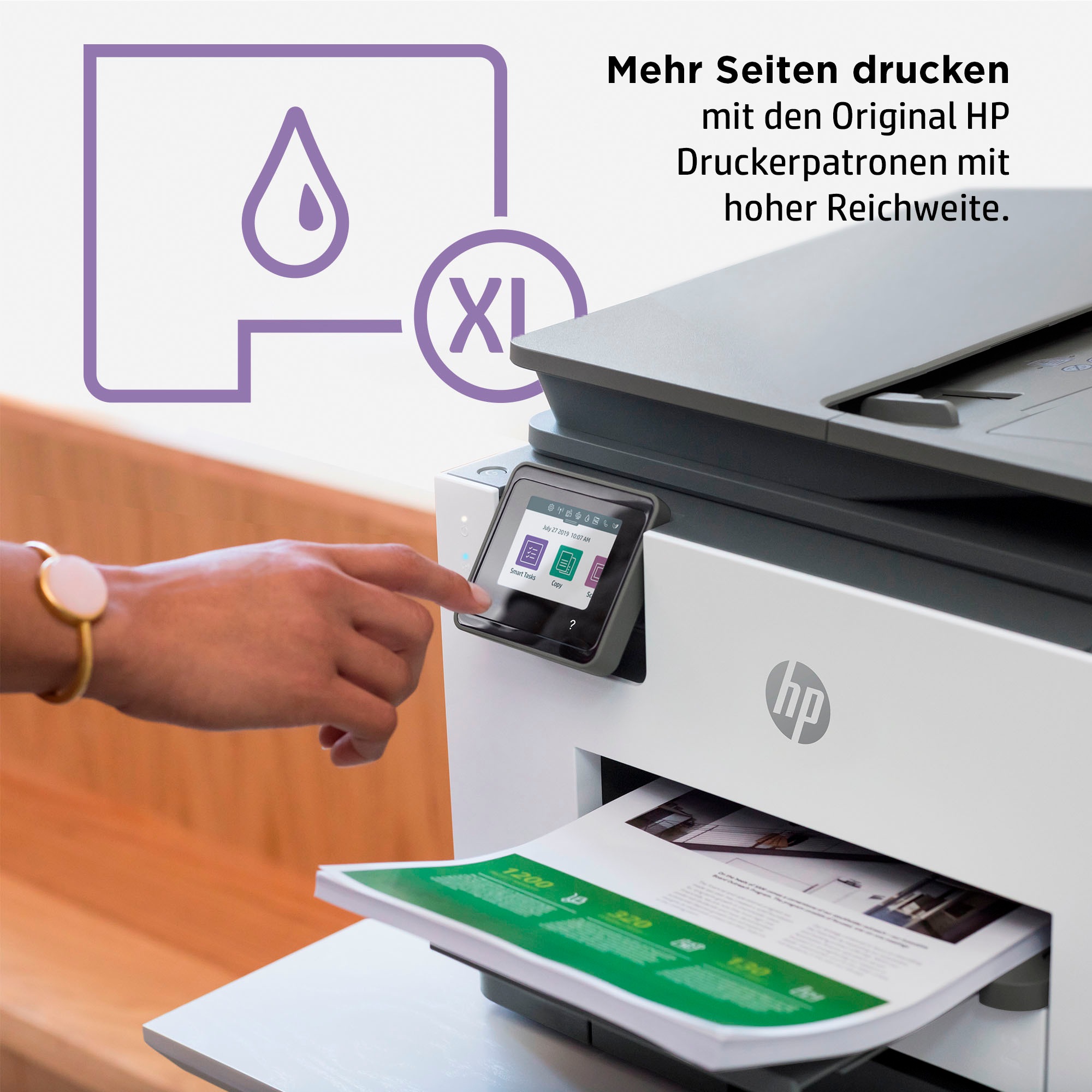 HP Multifunktionsdrucker »OfficeJet Pro 9022e«, 6 Monate gratis Drucken mit HP Instant Ink inklusive