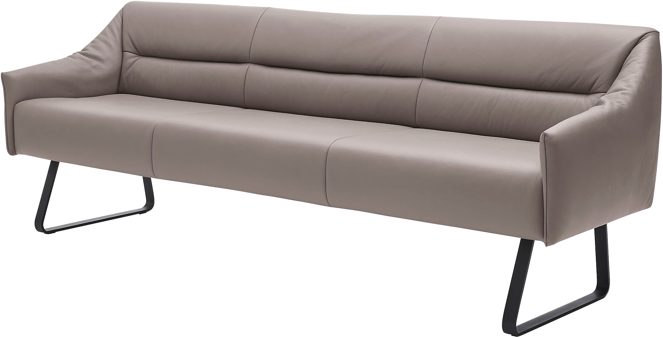 Musterring Essbank »JustB! SP500« 1 Stk. tlg. Metallkufe schwarz, verschiedene Farben, Breite 220 oder 250 cm