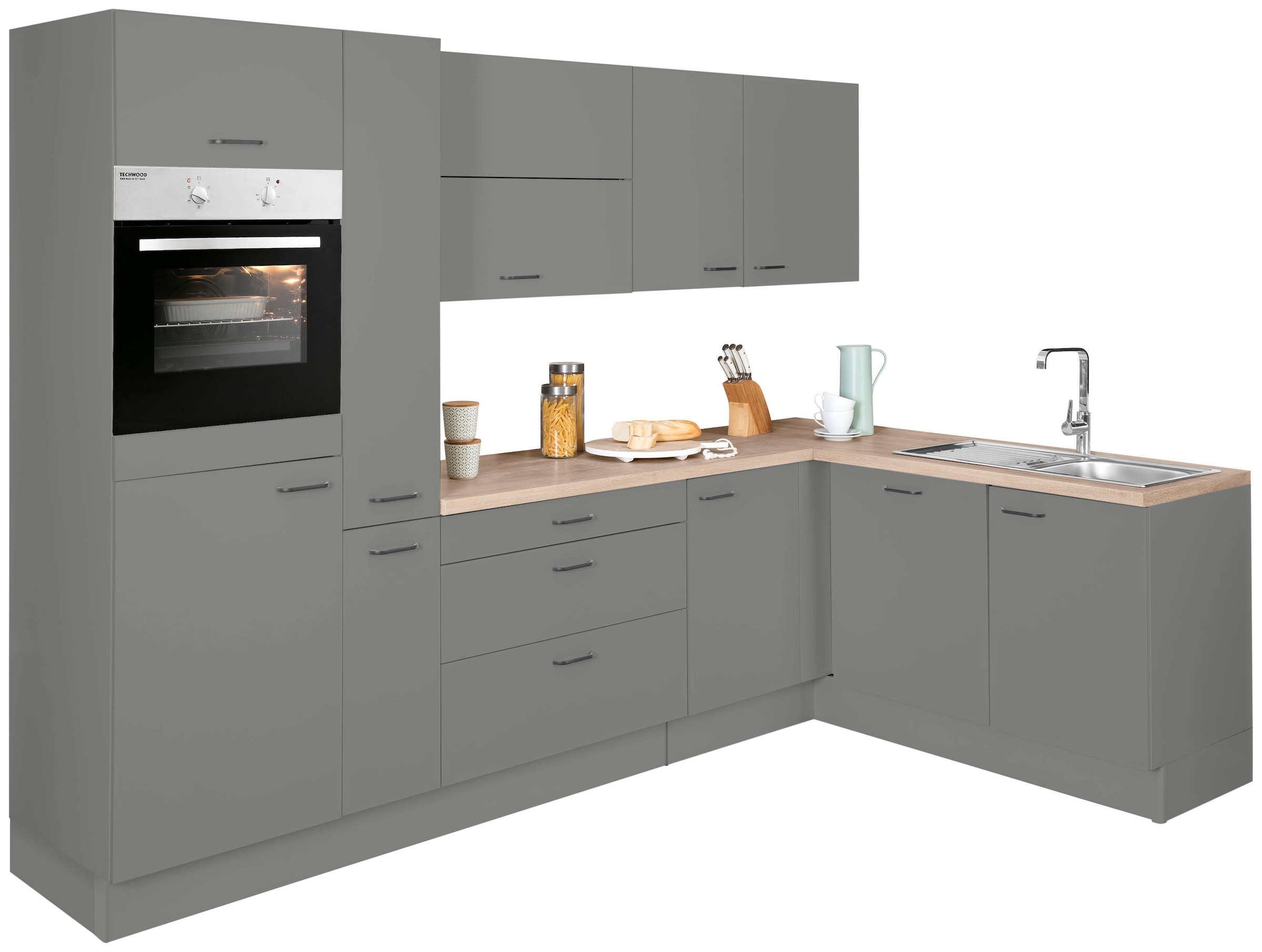 175 Premium-Küche mit Soft-Close-Funktion, kaufen »Elga«, auf cm OPTIFIT Stellbreite x 265 Raten Winkelküche