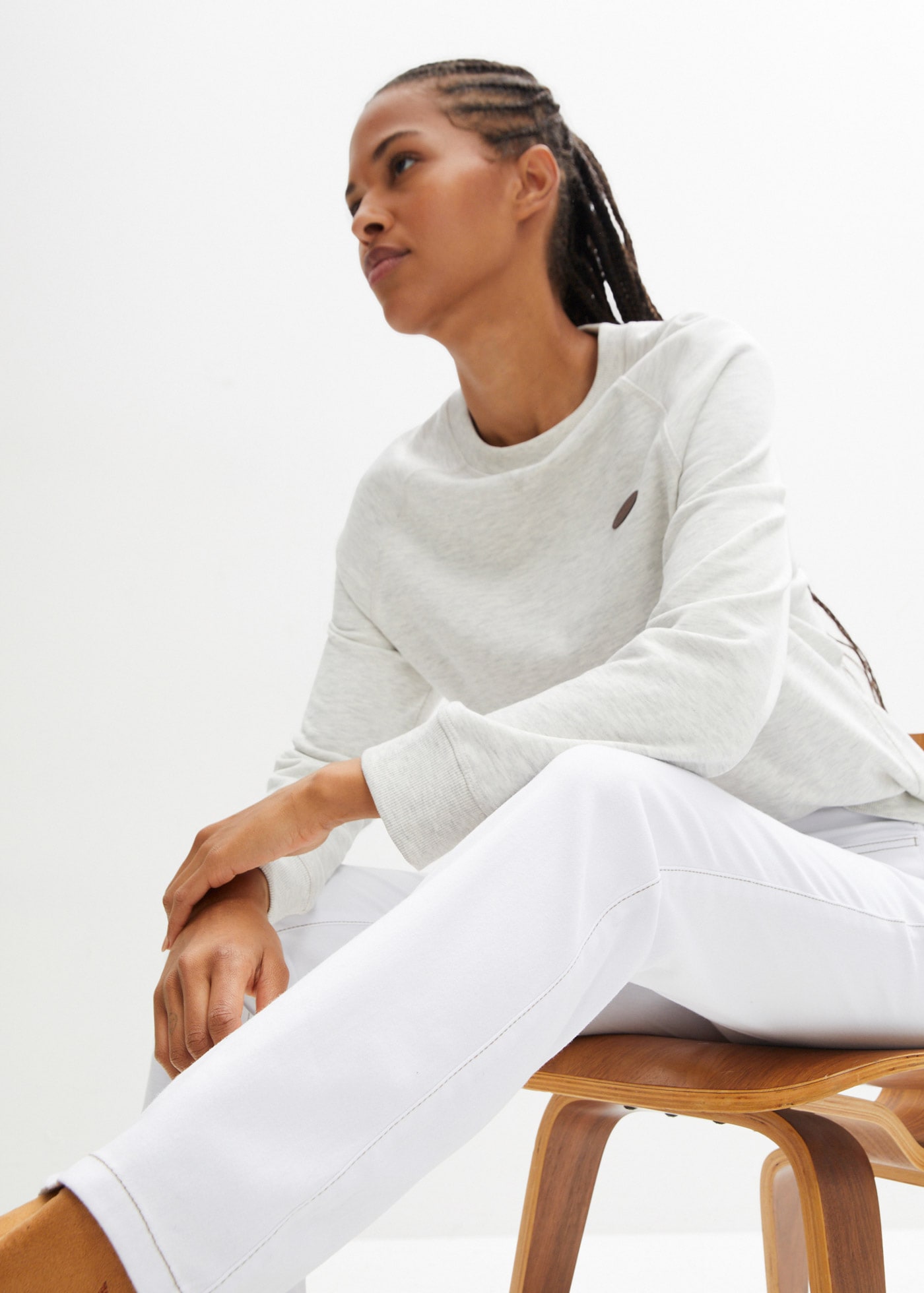 bonprix Straight-Jeans 1 Regular Fit, Komfort-Stretch-Material, leichte Stoffqualität