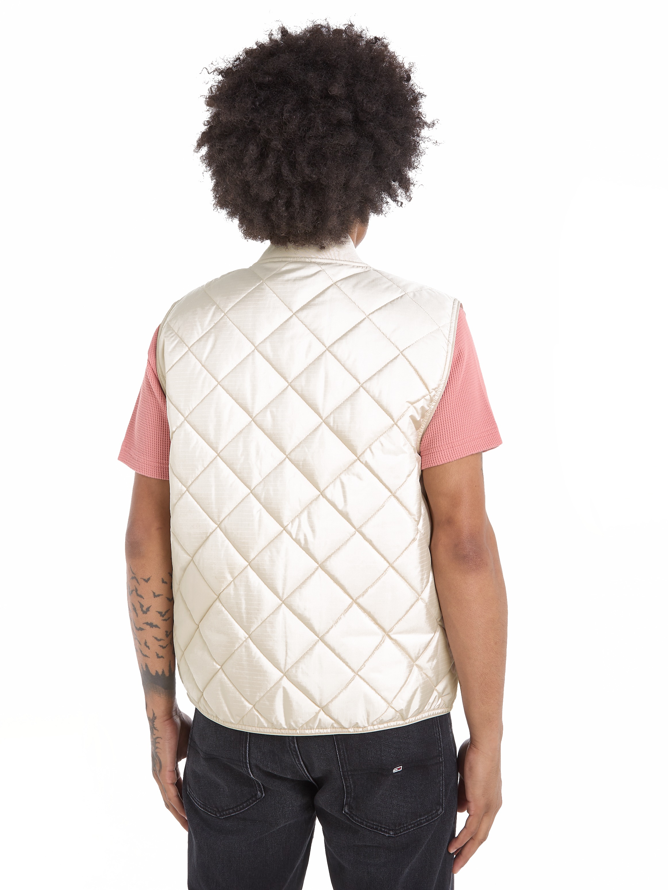 Tommy Jeans Steppweste »TJM REG ENTRY VEST«, mit modischem Rautenmuster