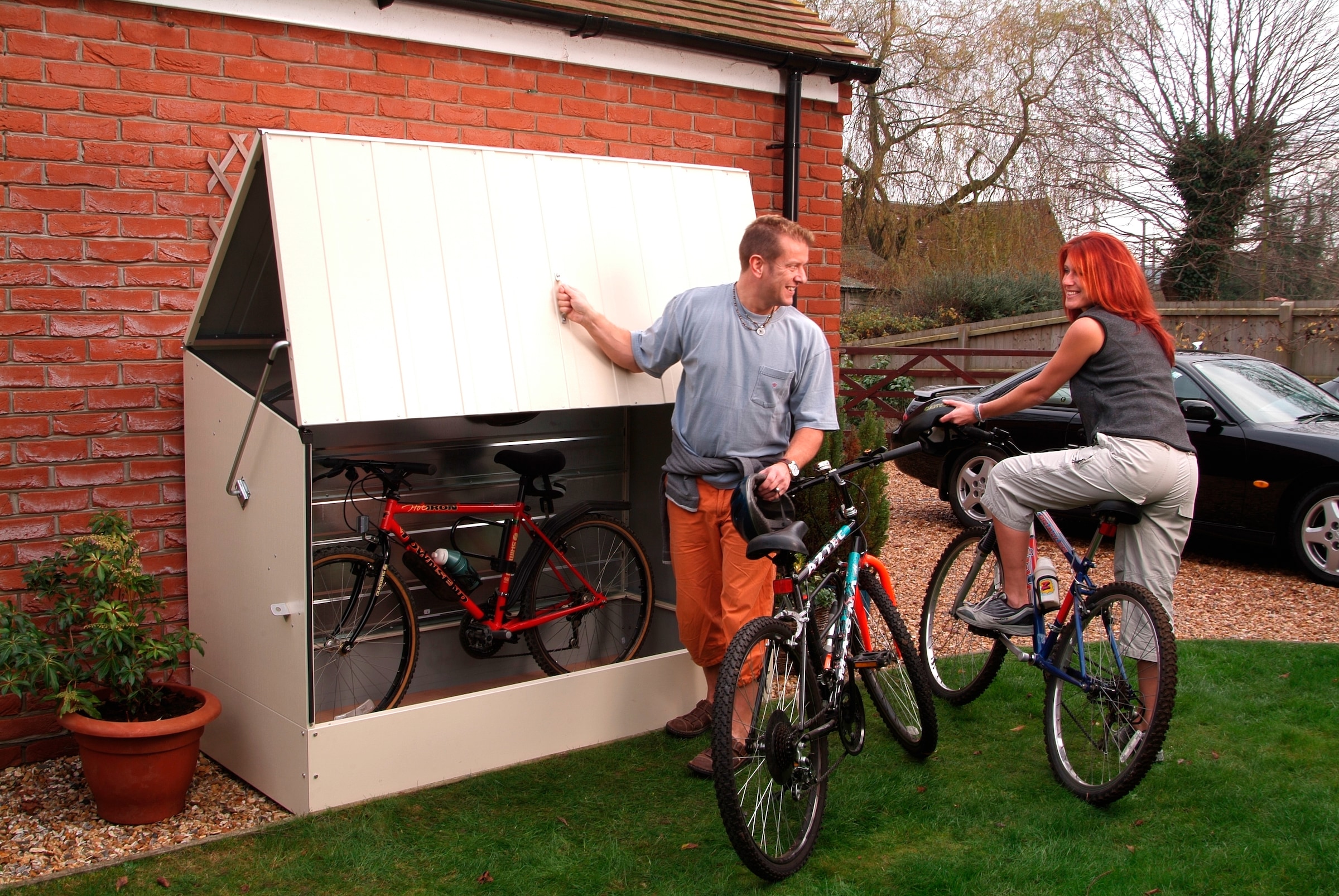 Trimetals Fahrradbox, BxTxH: 196x89x133 cm