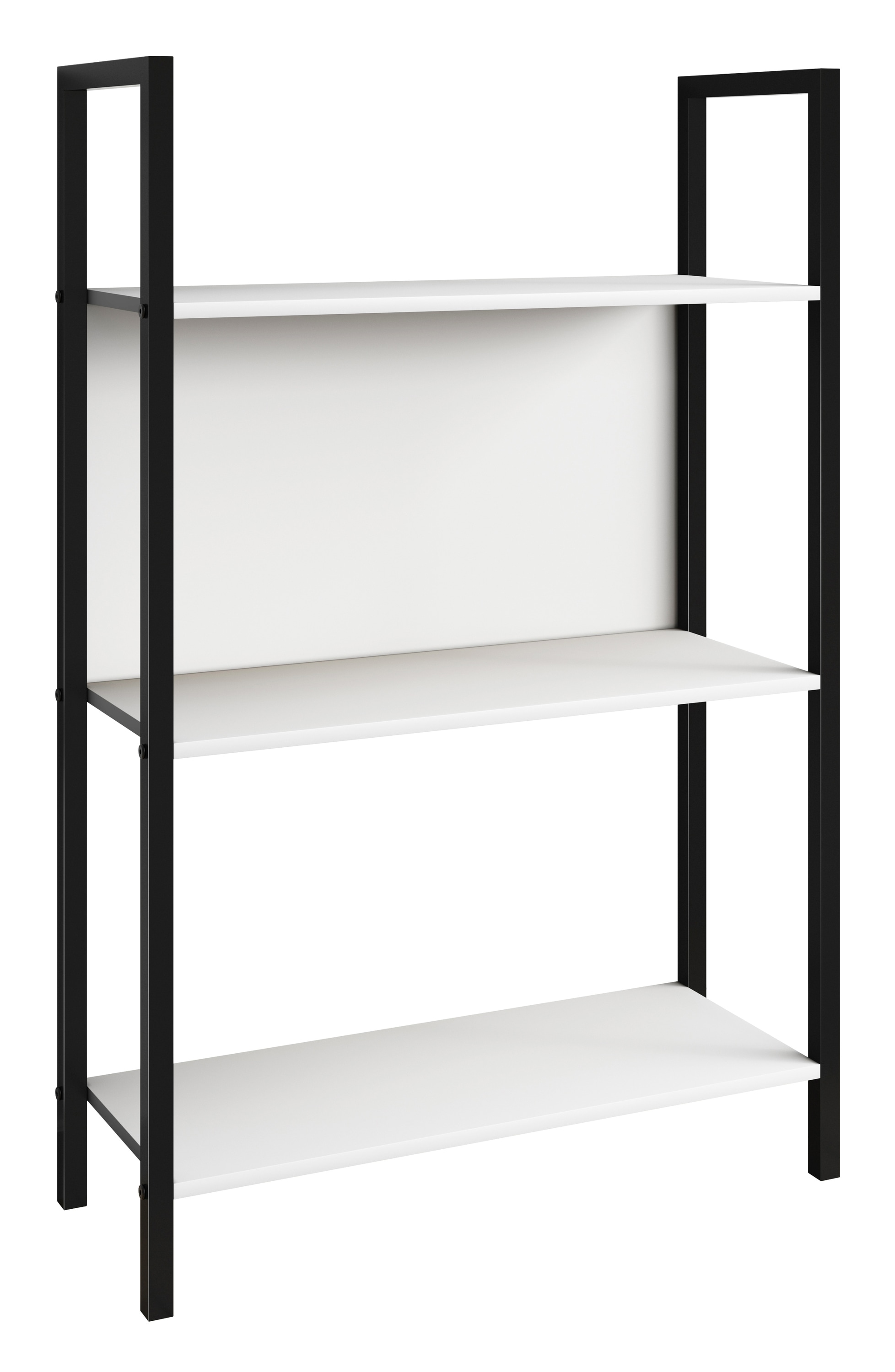 VCM Aktenregal »VCM Holzregal mit Metallrahmen stehend | platzsparendes Büroregal | Maße ca. H. 100 x B. 56 x T. 24 cm | Elegantes Regal | Standregal ¿ Flakos 3«