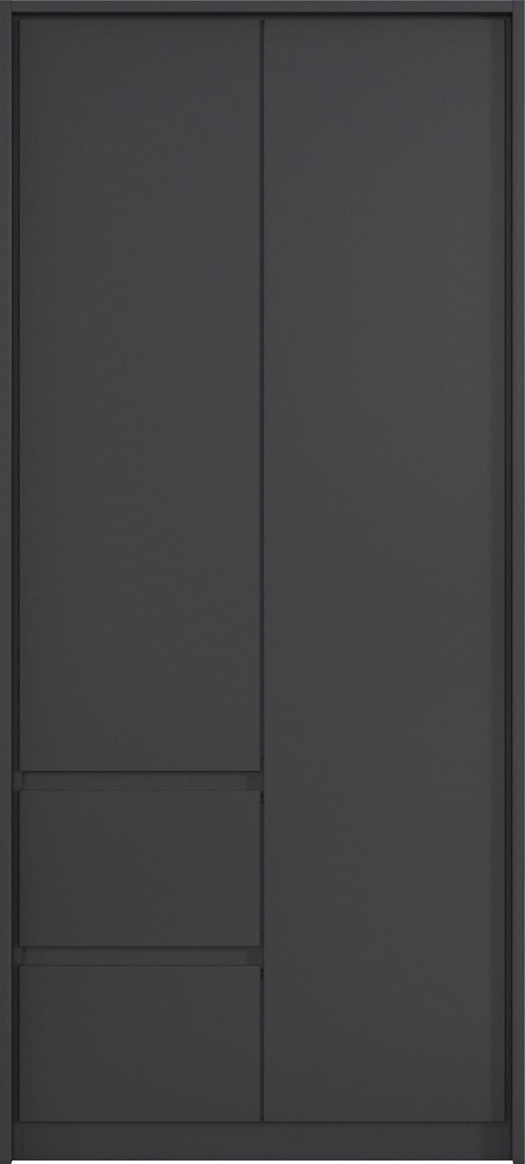 rauch Drehtürenschrank »Mainz mit Passepartout« optional mit Beleuchtung, Außentüren mit Push-to-Open Funktion