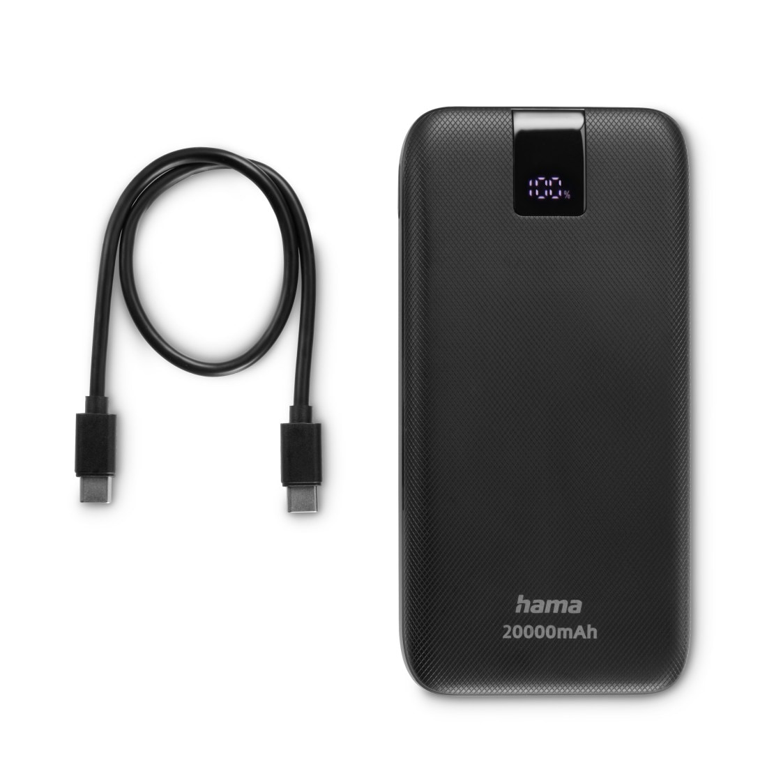 Powerbank »Power Pack 20000 mAh, Schnellladen, 2x USB-C 1x USB-A, mit Ladekabel«,...