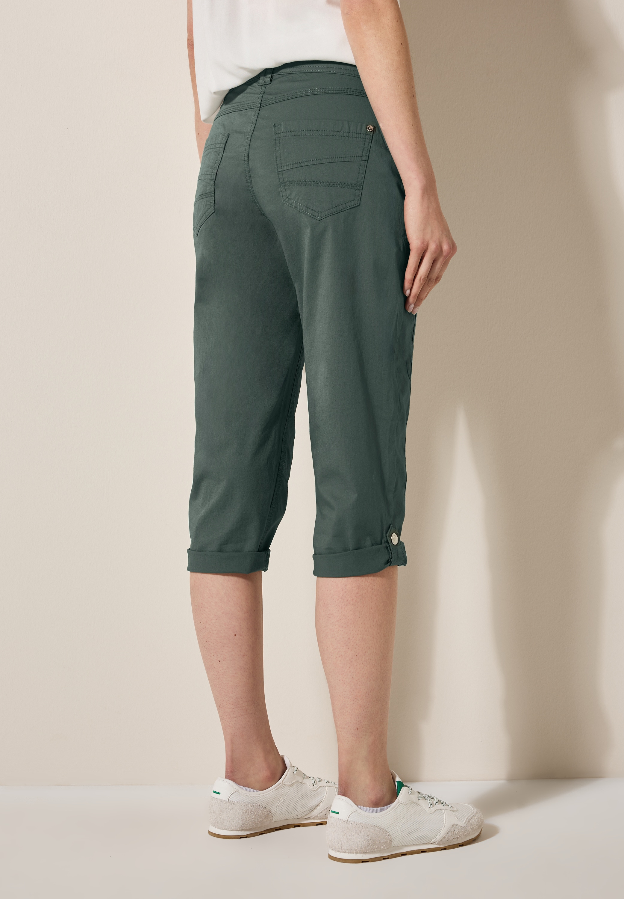 Cecil Caprihose »Style New York«, mit Knopfdetails am Bund