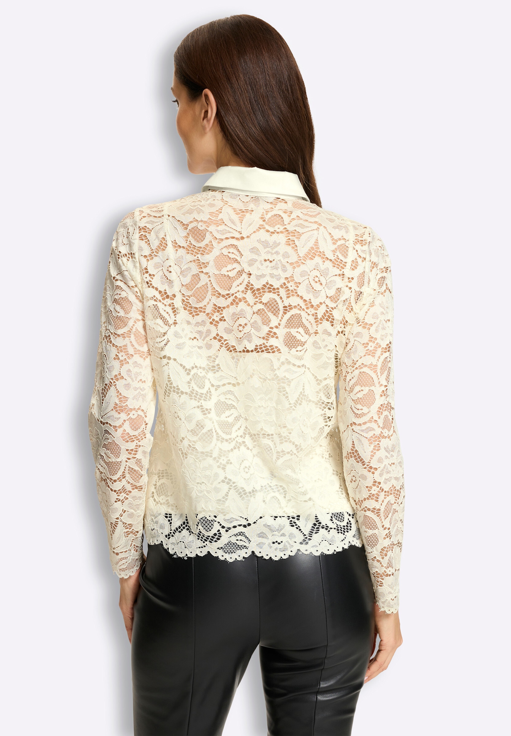 heine Hemdbluse »Spitzen-Bluse Spitzenbluse«