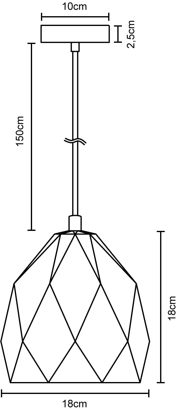 Paco Home Pendelleuchte »FREE-TOWN«, 1 flammig, Leuchtmittel E27 | ohne Leuchtmittel, LED, E27, Lampe Für Wohnzimmer Esszimmer Küche, Höhenverstellbar