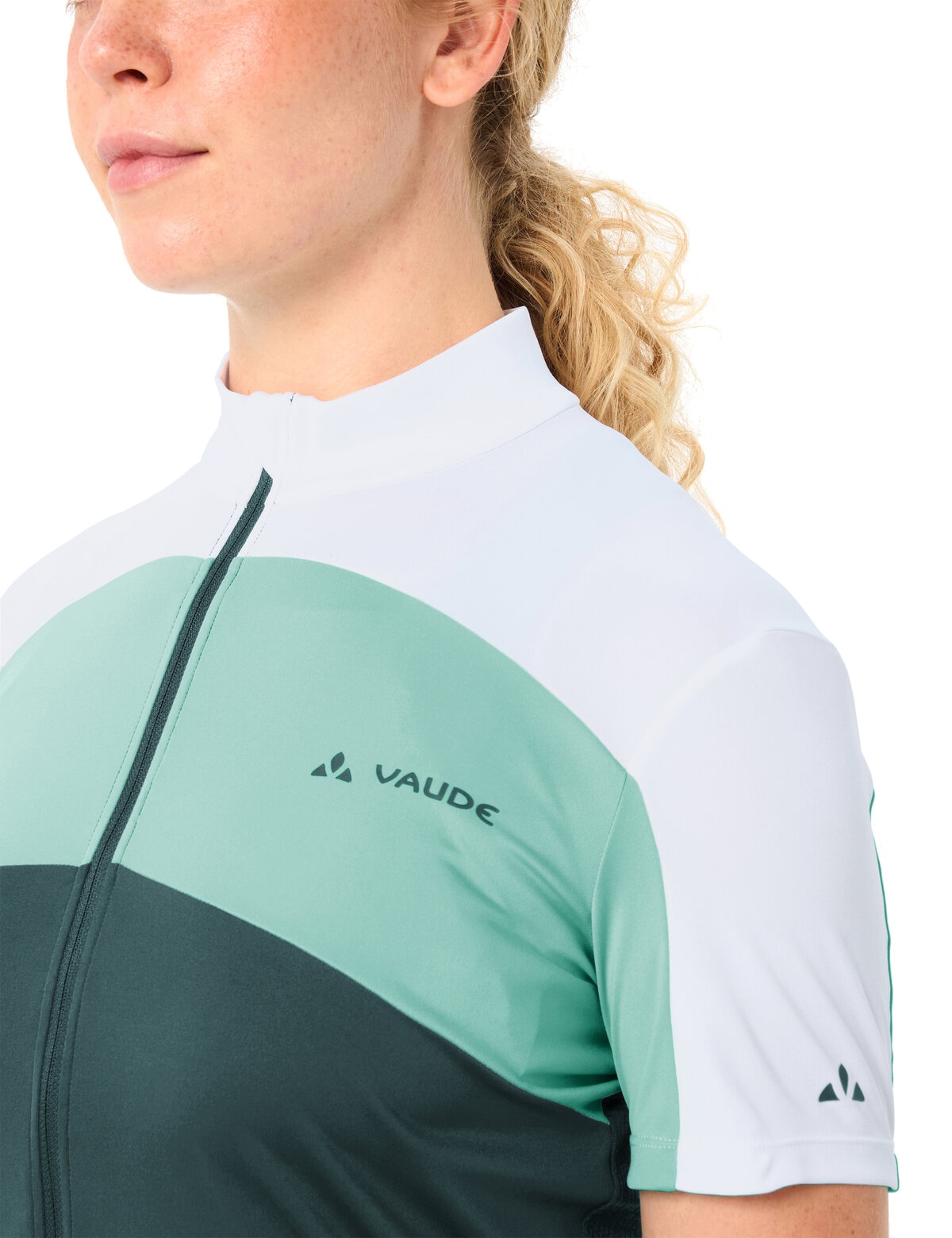 VAUDE Radtrikot »WOMEN'S MATERA FZ TRICOT« für Radsport, mit zwei Rückentaschen, mit Stehkragen, atmungsaktiv