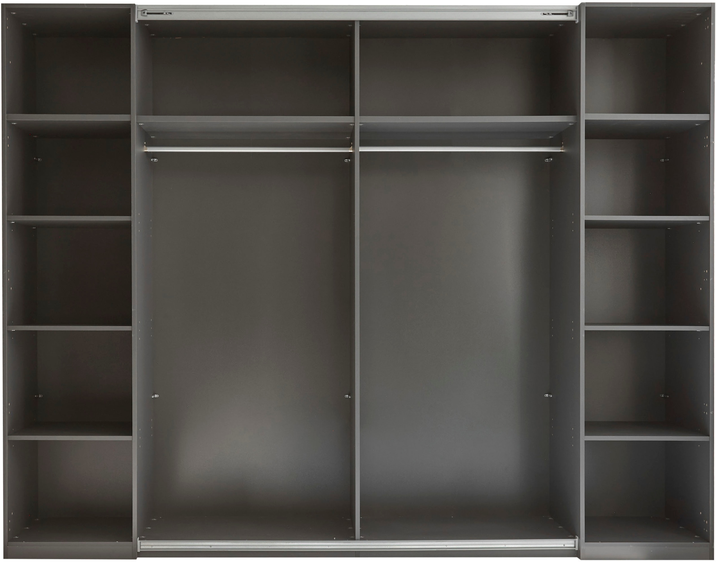 Schlafkontor Kleiderschrank »Daria Drehtürenschrank, Schwebetürenschrank, Schiebetürenschrank«, Absetzung in Viking Oak heller Rillenoptik