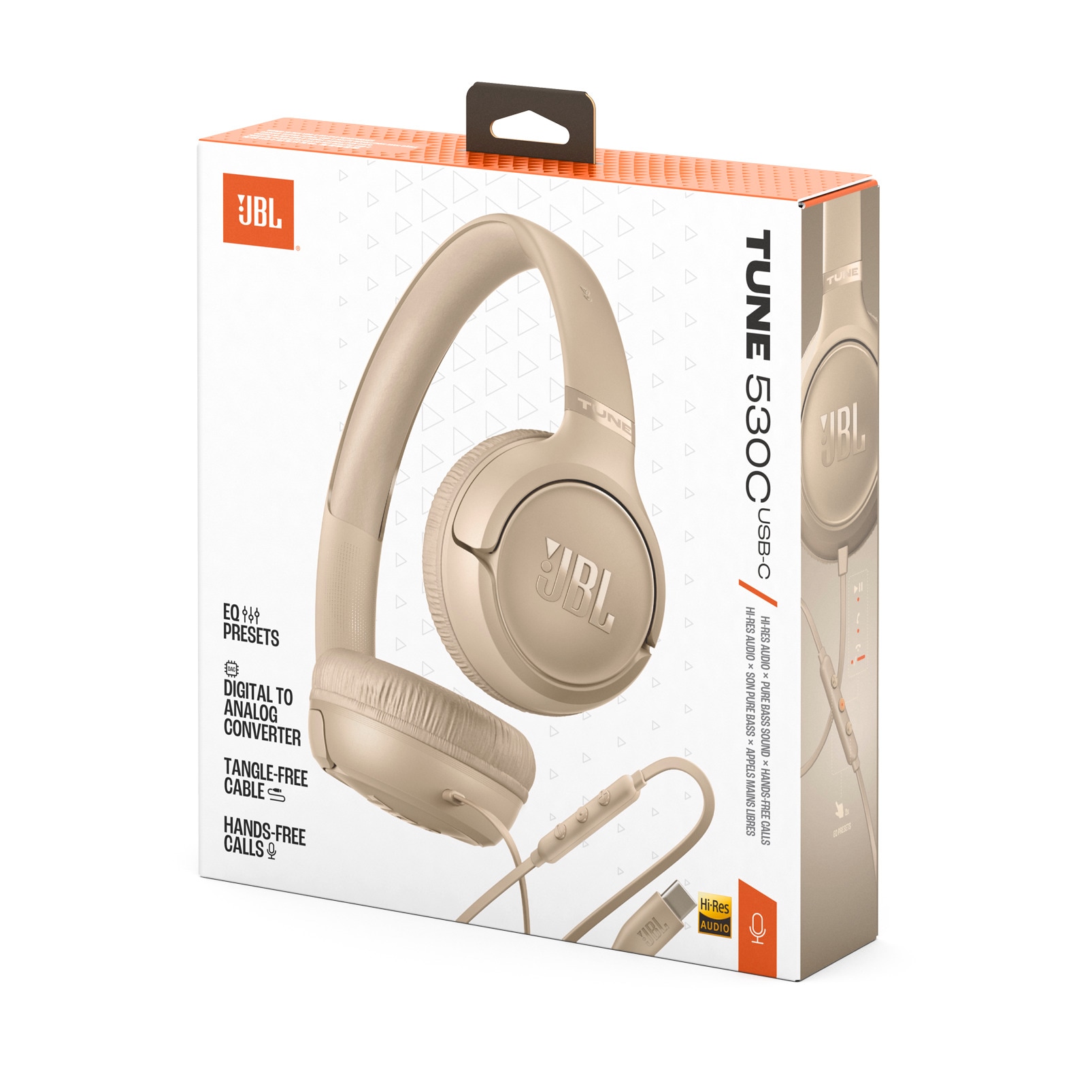 JBL On-Ear-Kopfhörer »Tune 530C USB-C« Freisprechfunktion Kabelgebundener On-Ear-Kopfhörer