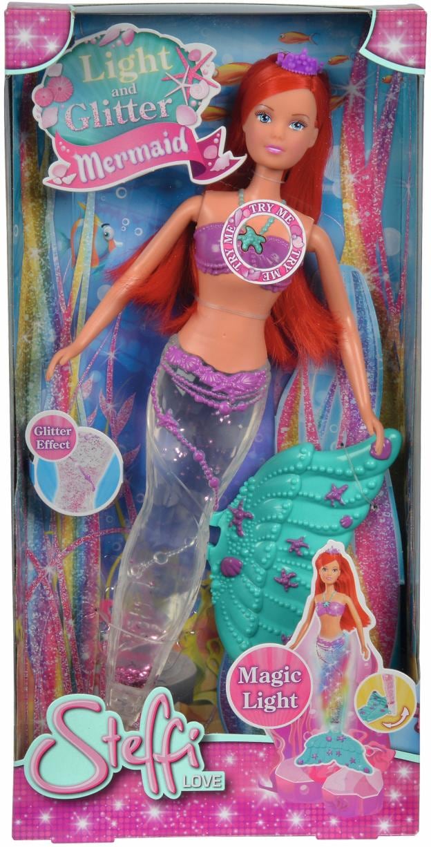 SIMBA Meerjungfrauenpuppe »Steffi Love, Light & Glitter Mermaid«, (1 tlg.)