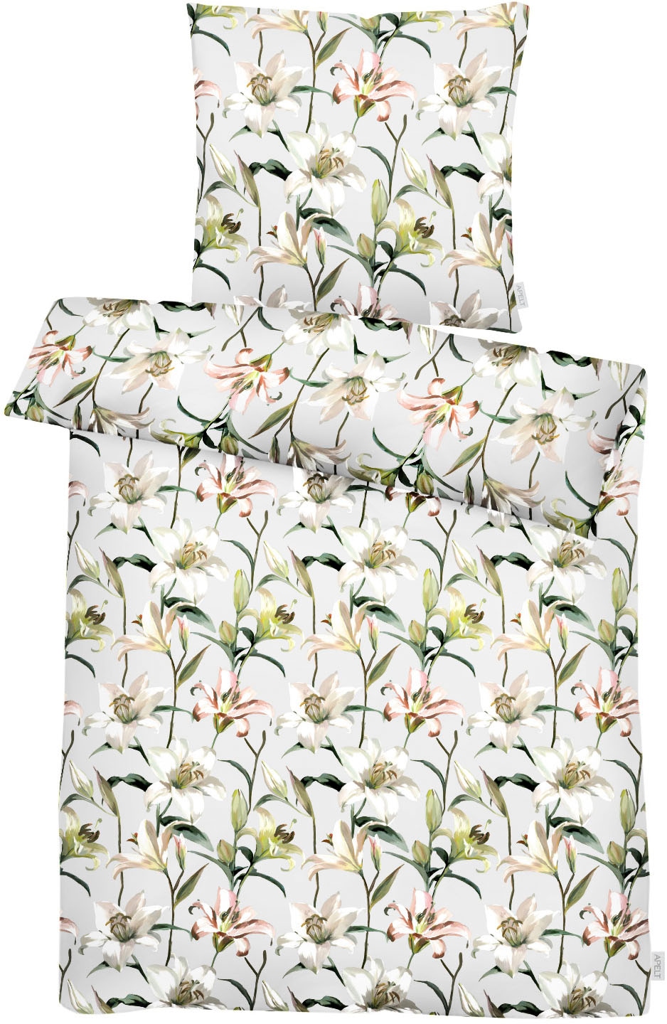 APELT Bettwäsche »Lilia« 2 Stk. Königs-Lilienblüten