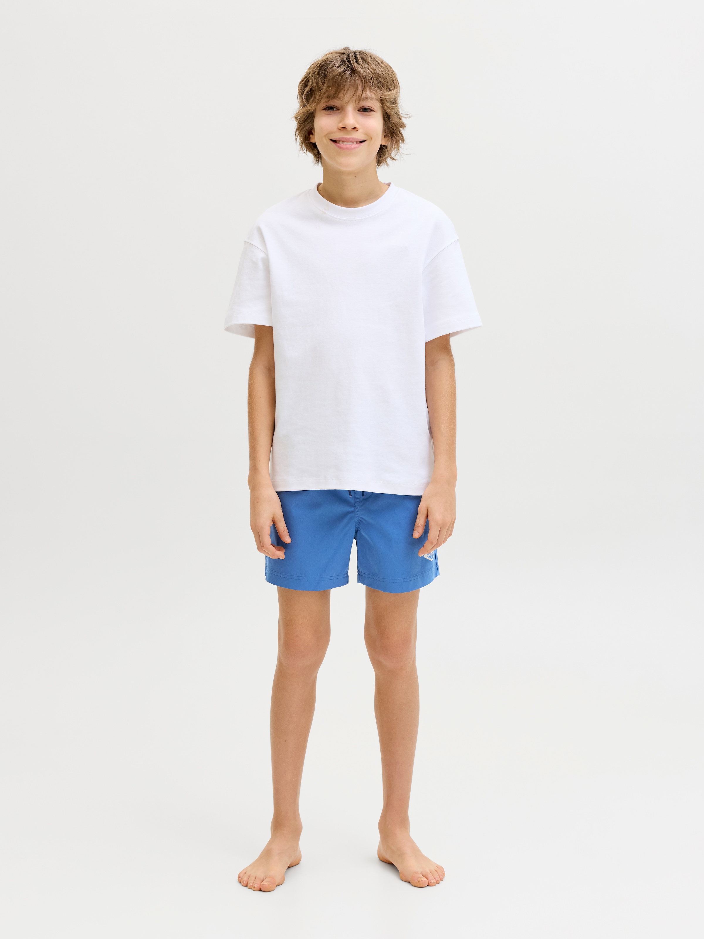 Jack & Jones Junior Badeshorts »JPSTMAUI SURF DOUBLE WB SWIMSHORT SN JNR« mit Logobund und Kordelzug
