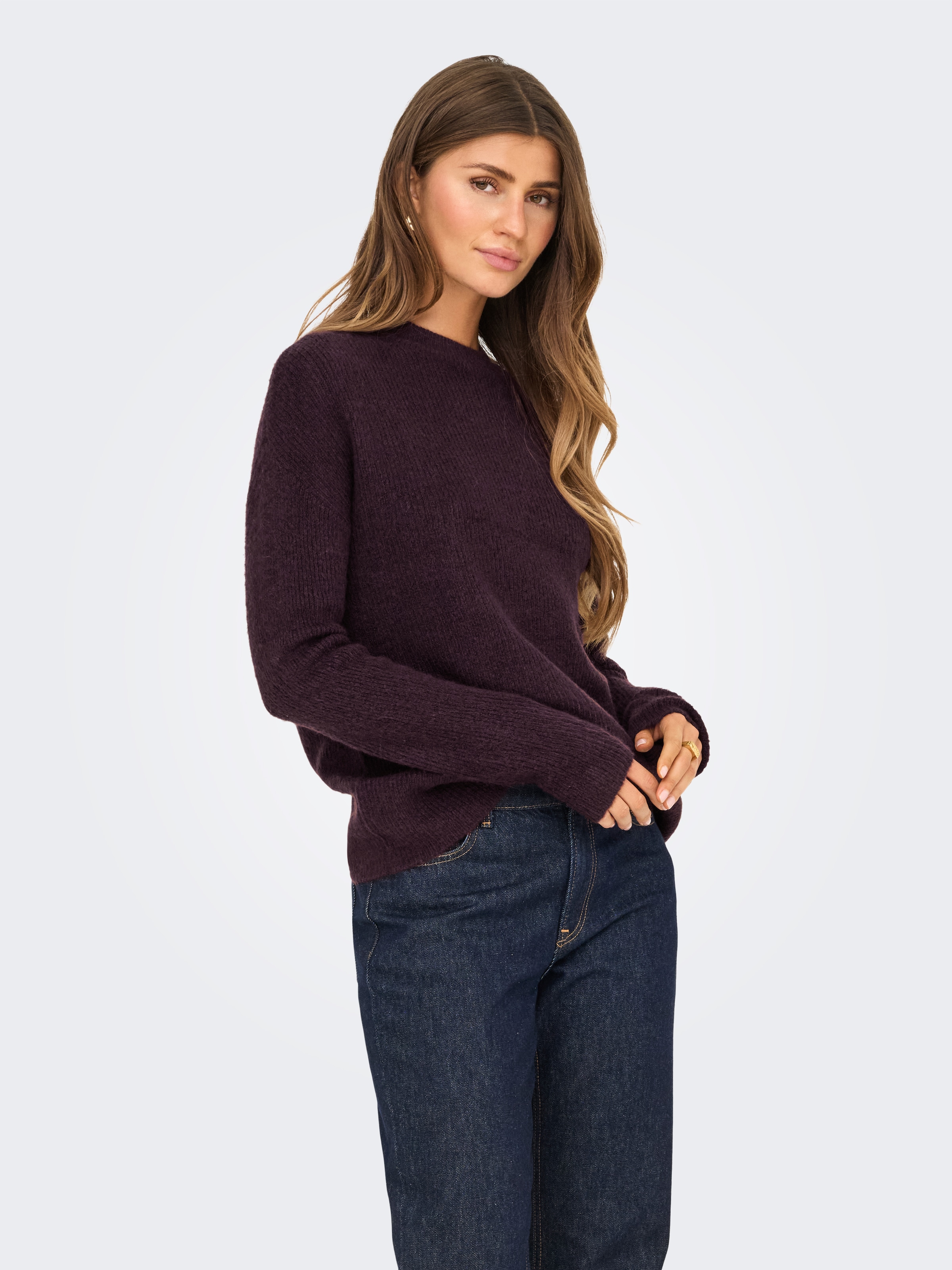 ONLY Strickpullover »ONLCAMILLA O-NECK L/S PULLOVER KNT«