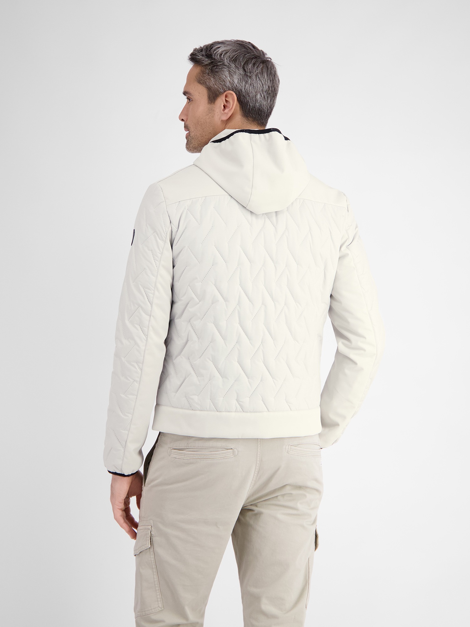 LERROS Steppjacke »LERROS Herren Steppjacke mit Kapuze«, mit Kapuze, Wasser- und windabweisend