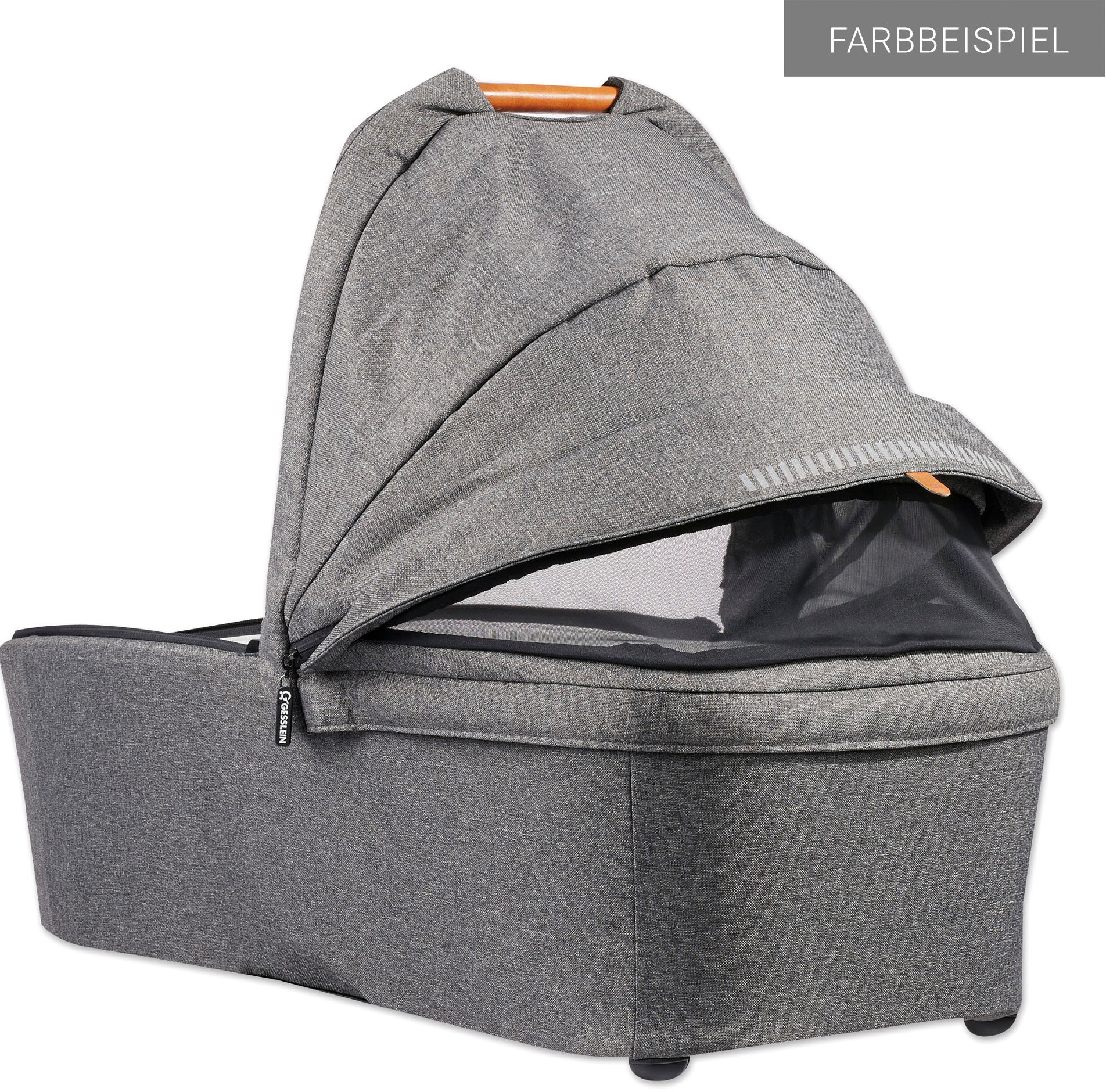 Gesslein Kombi-Kinderwagen »FX4 Soft+ mit Aufsatz Life, schwarz/cognac, dark olive«, mit Babywanne C3 und Babyschalenadapter