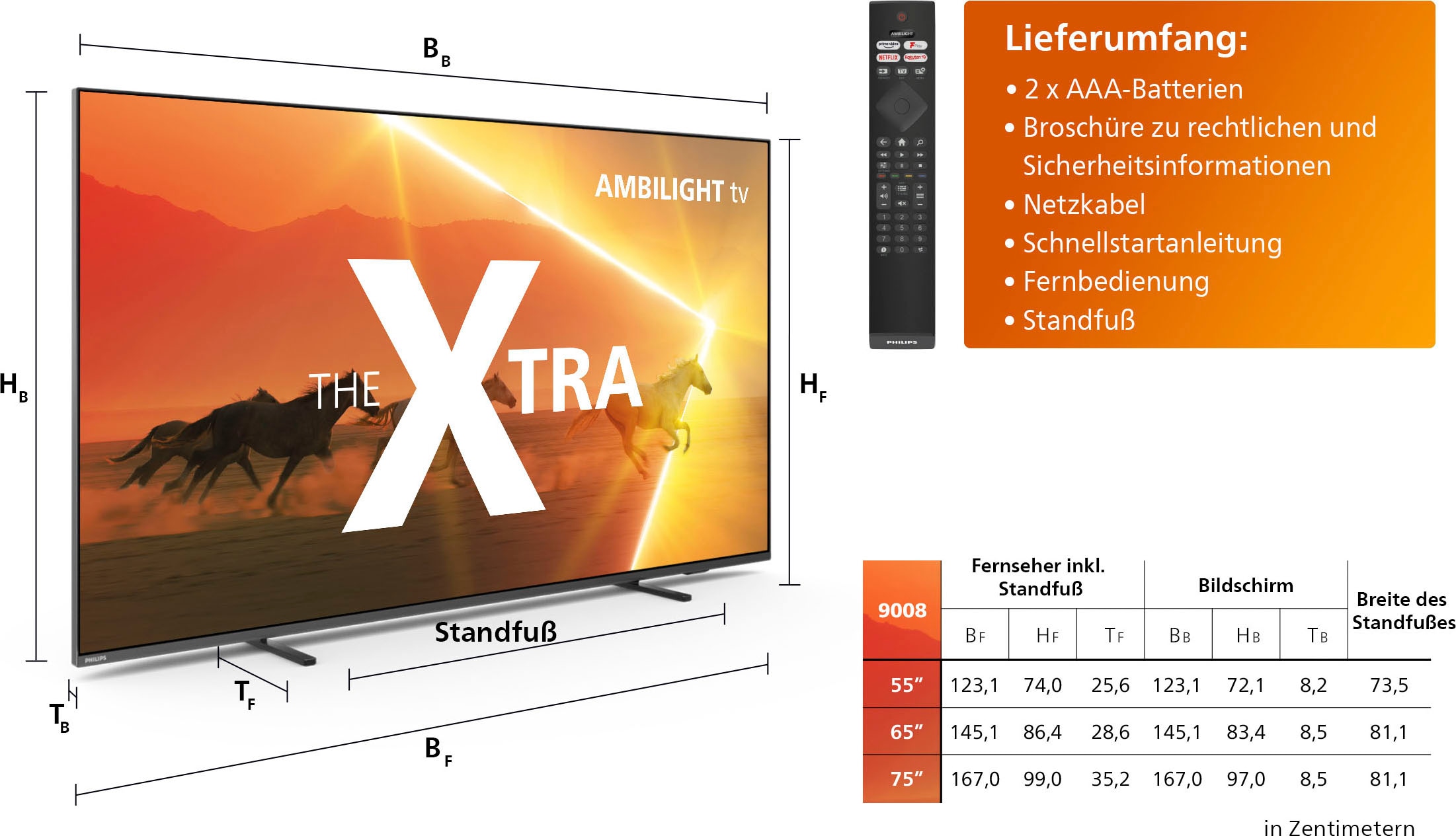 Zoll, UNIVERSAL cm/55 Mini-LED-Fernseher 4K | HD, Smart-TV »55PML9008/12«, Ultra Philips Jahre Garantie ➥ XXL 139 3