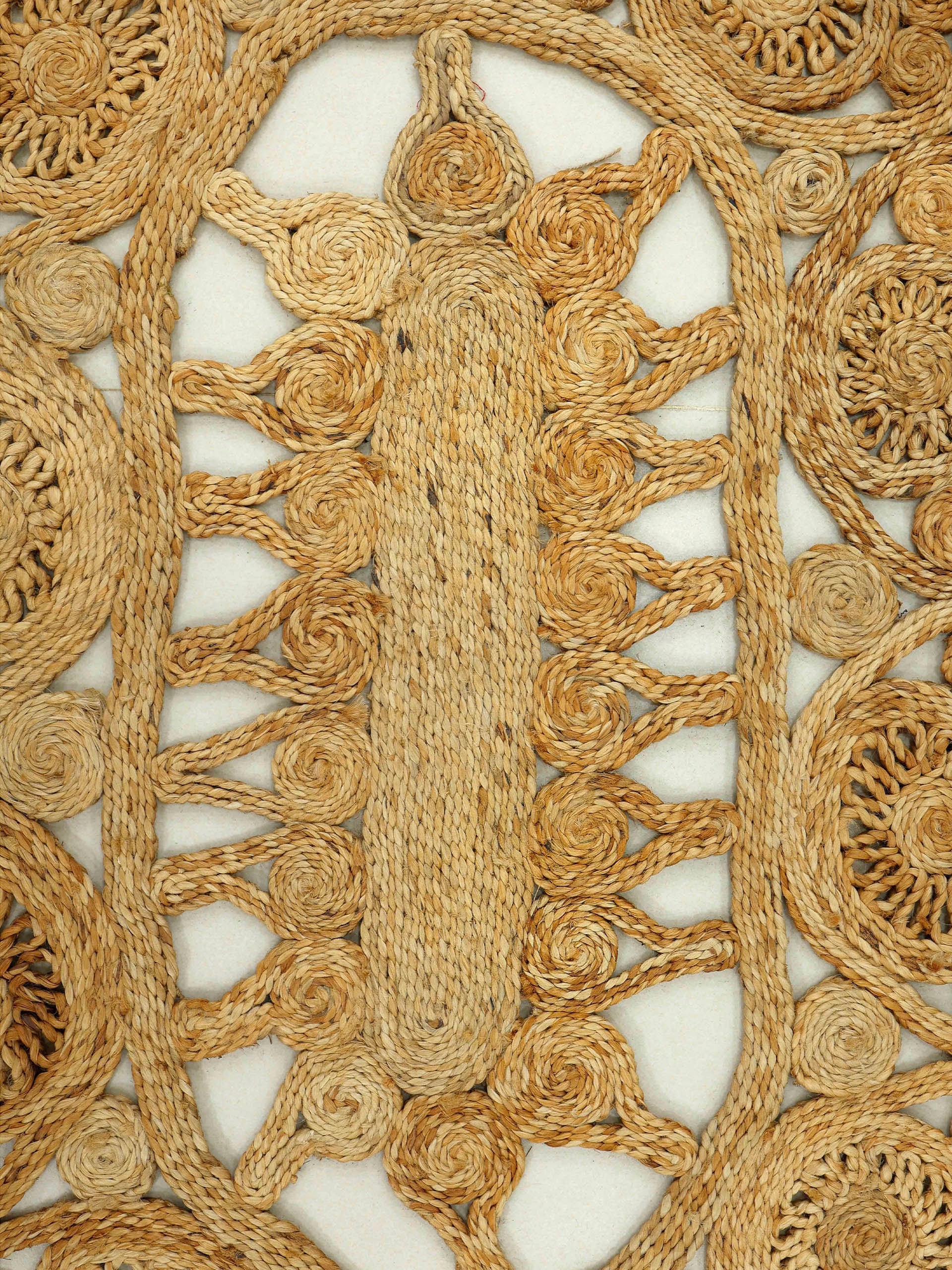 Liam«, carpetfine gewebt, Pflanzenmaterial Style »Juteteppich rund, natürliches online Boho kaufen Sisalteppich von Hand