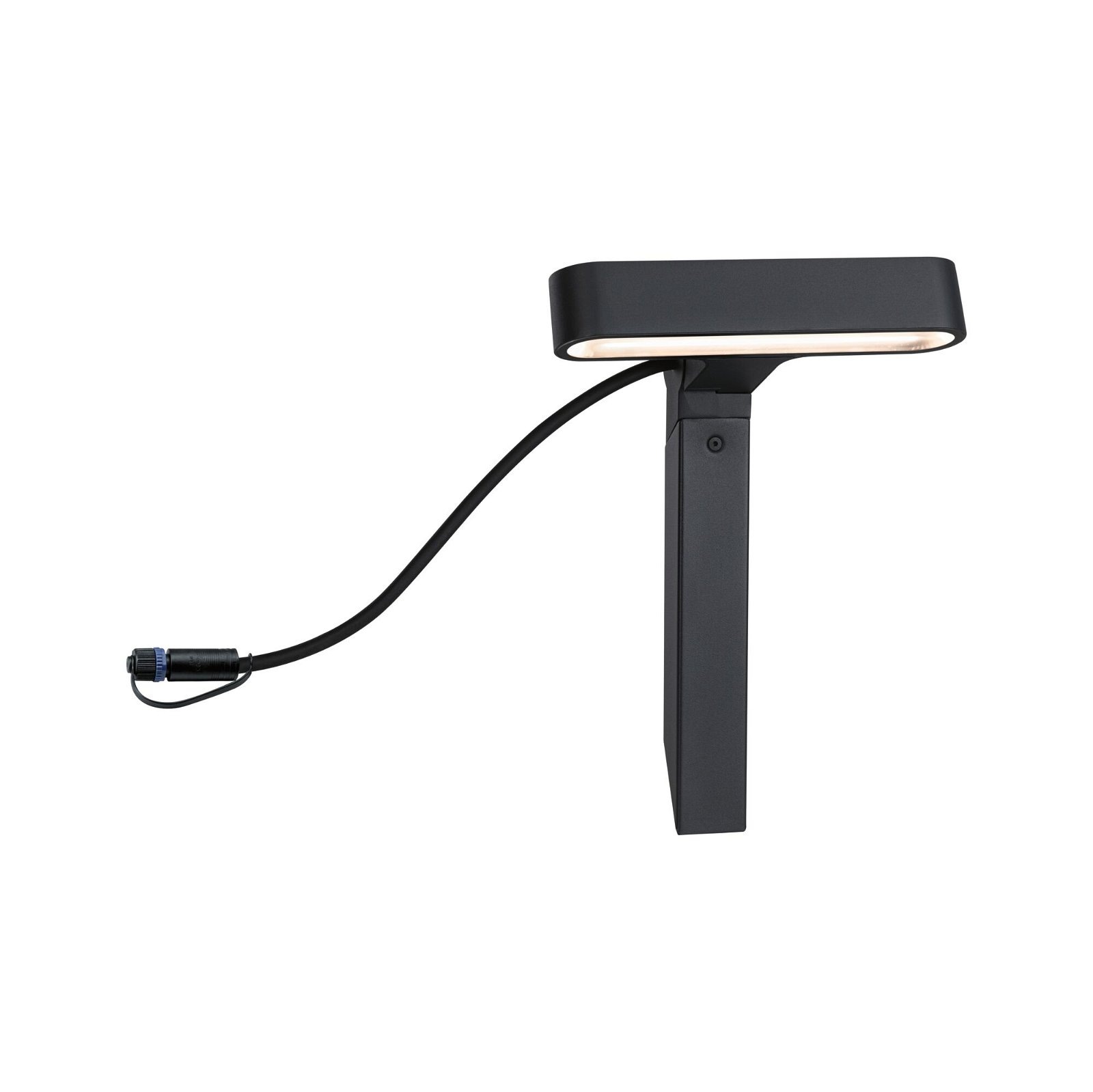 Paulmann LED Gartenstrahler »Plug & Shine Ito IP65 3000K 6W Anthrazit«, 1 flammig, Einzelspot Horizontale Ausrichtung