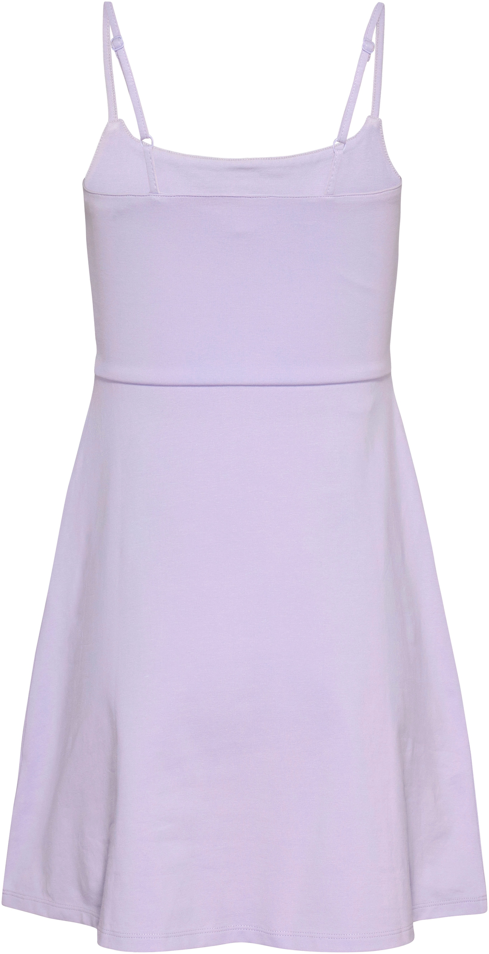 Tommy Jeans Spaghettikleid »TJW ESSENTIAL STRAP FLARE DRESS«, mit verstellbaren Spaghettiträgern