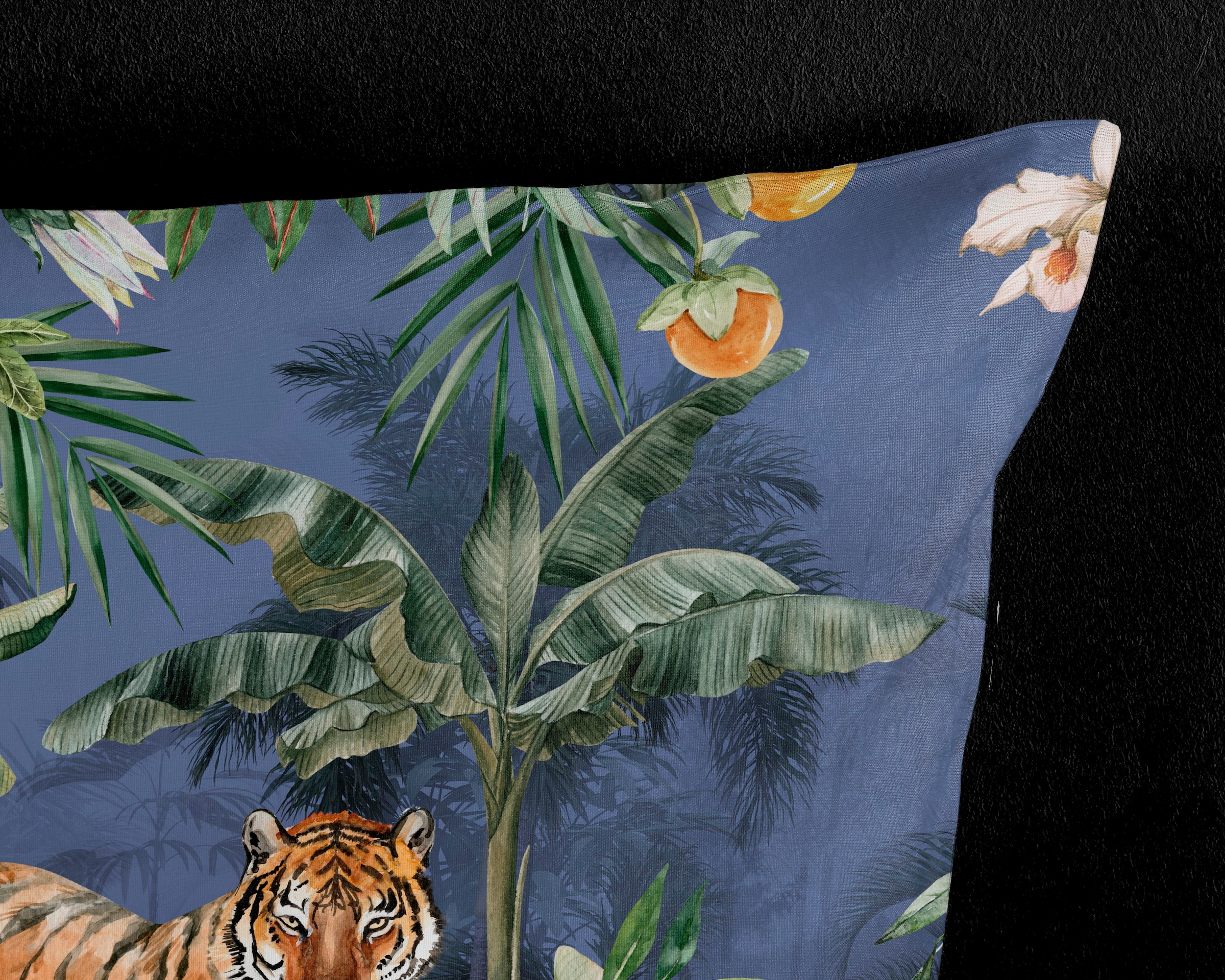 PURE luxury collection Wendebettwäsche »Kane«, Mikrofaser, 135x200, Pflegeleicht, Reißverschluss, Wendeoptik, Tiger
