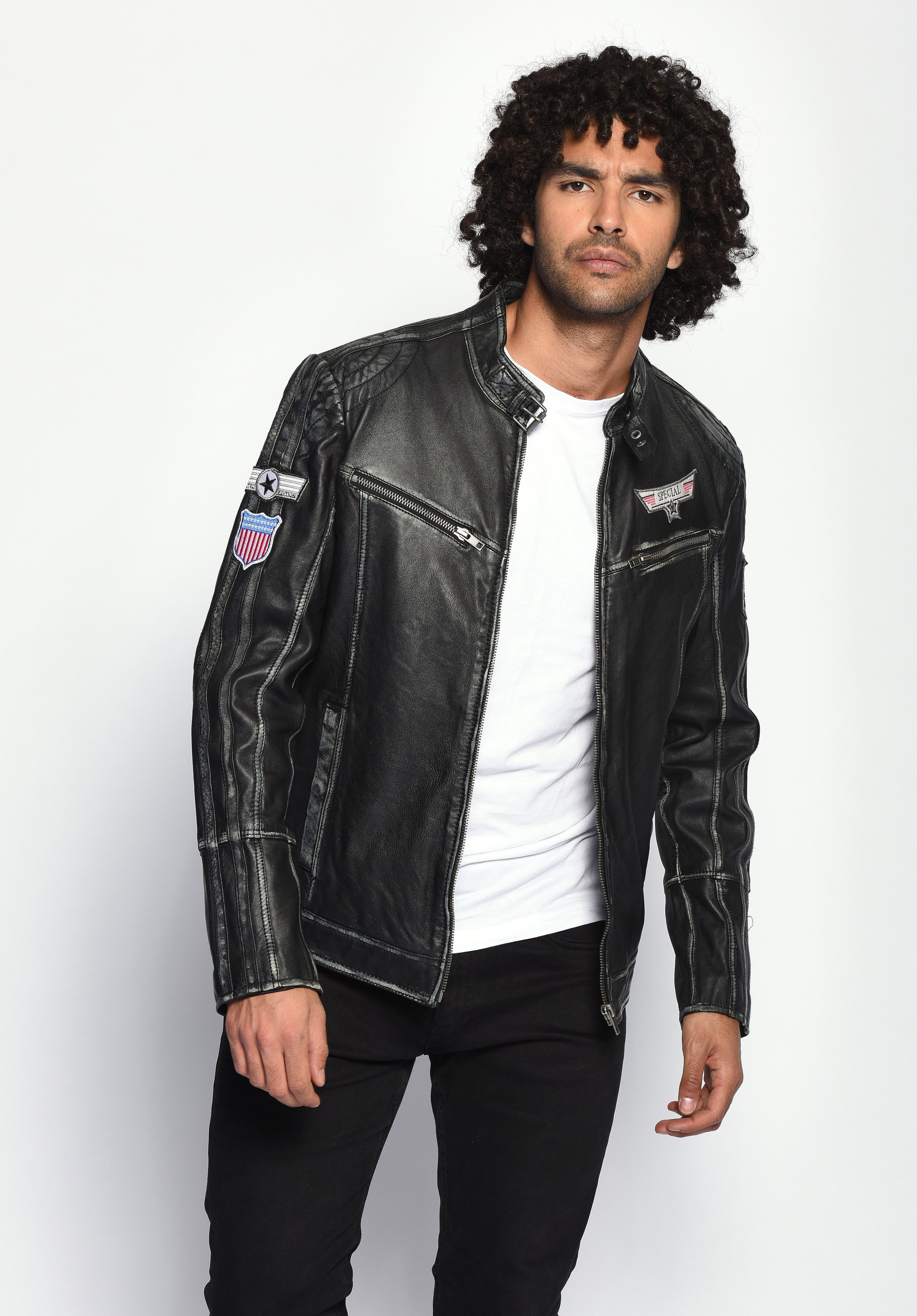 MUSTANG Lederjacke »Lederjacke Uwe«