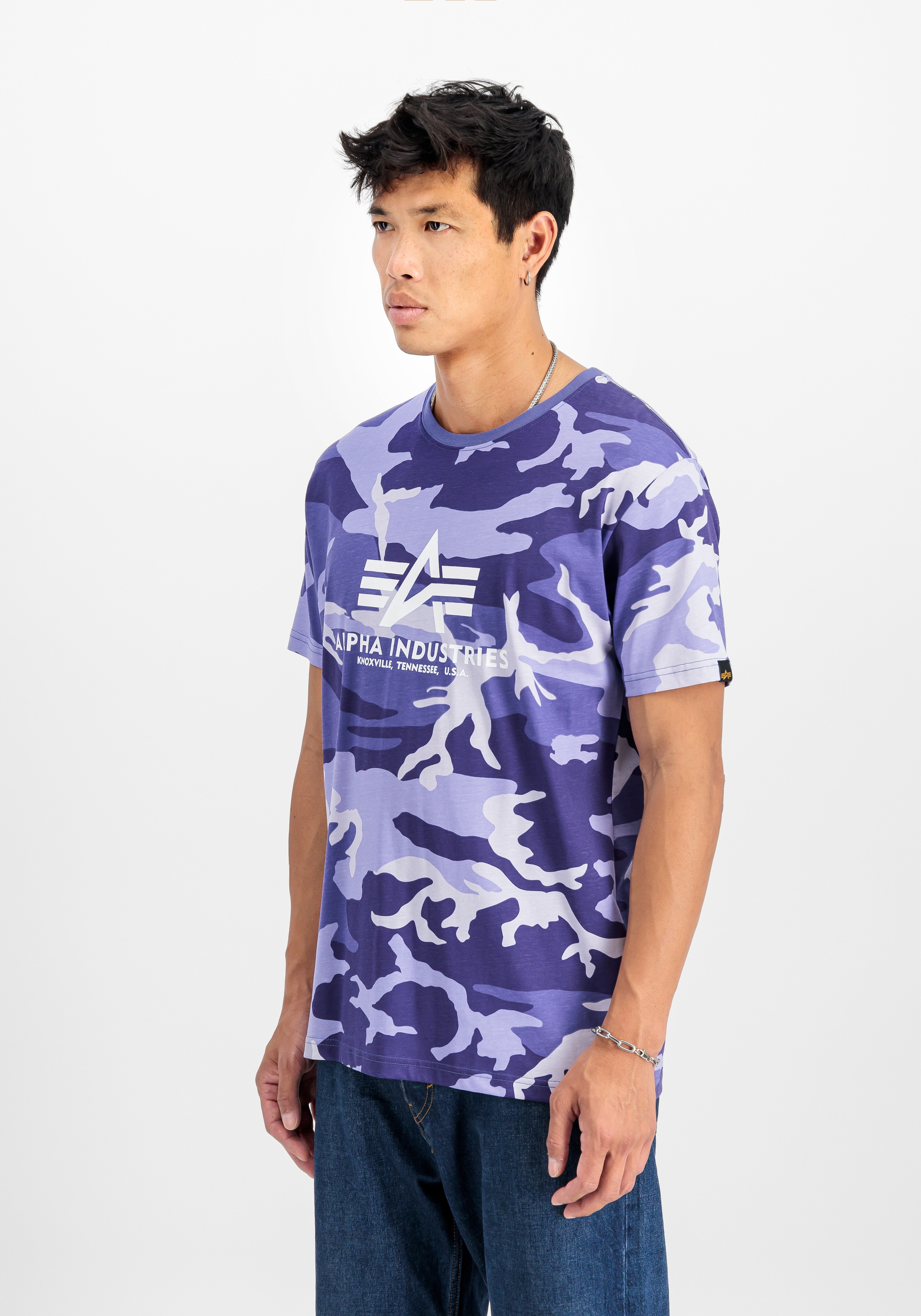 Alpha Industries T-Shirt »Alpha Industries Men - T-Shirts Basic T-Shirt BL Camo«